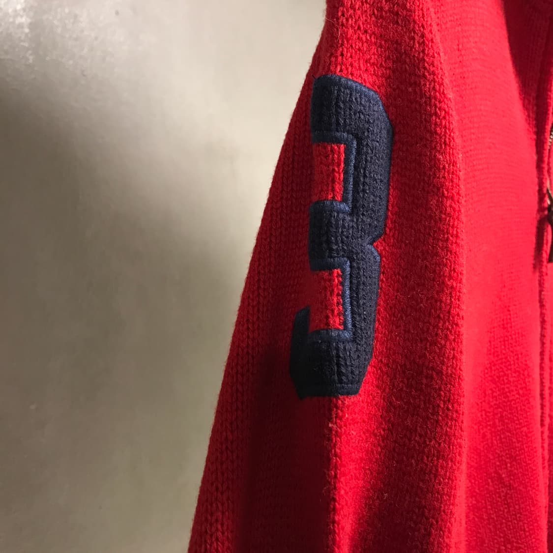 폴로 랄프로렌 니트 집업 레드 XS(W) 상품이미지4