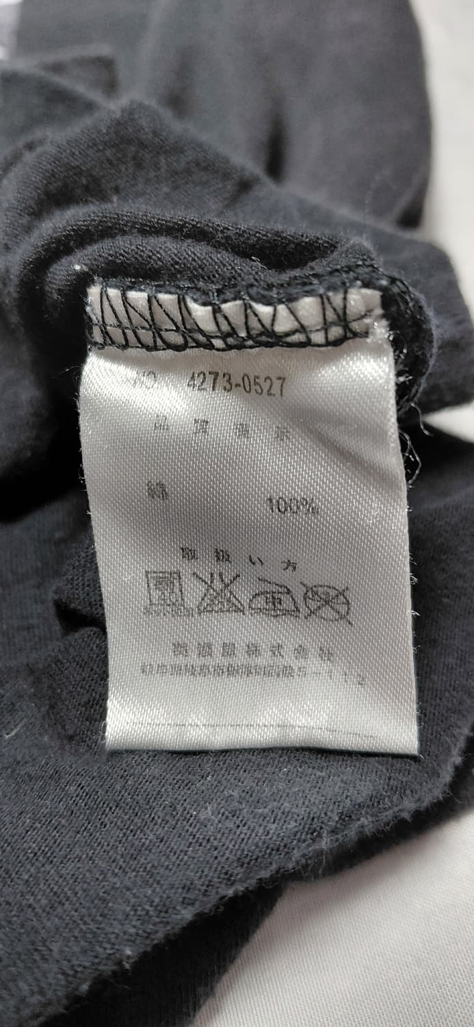 [M] SPINASH 유니언 잭 스컬 그래픽 빈티지 브이넥 티셔츠 상품이미지6