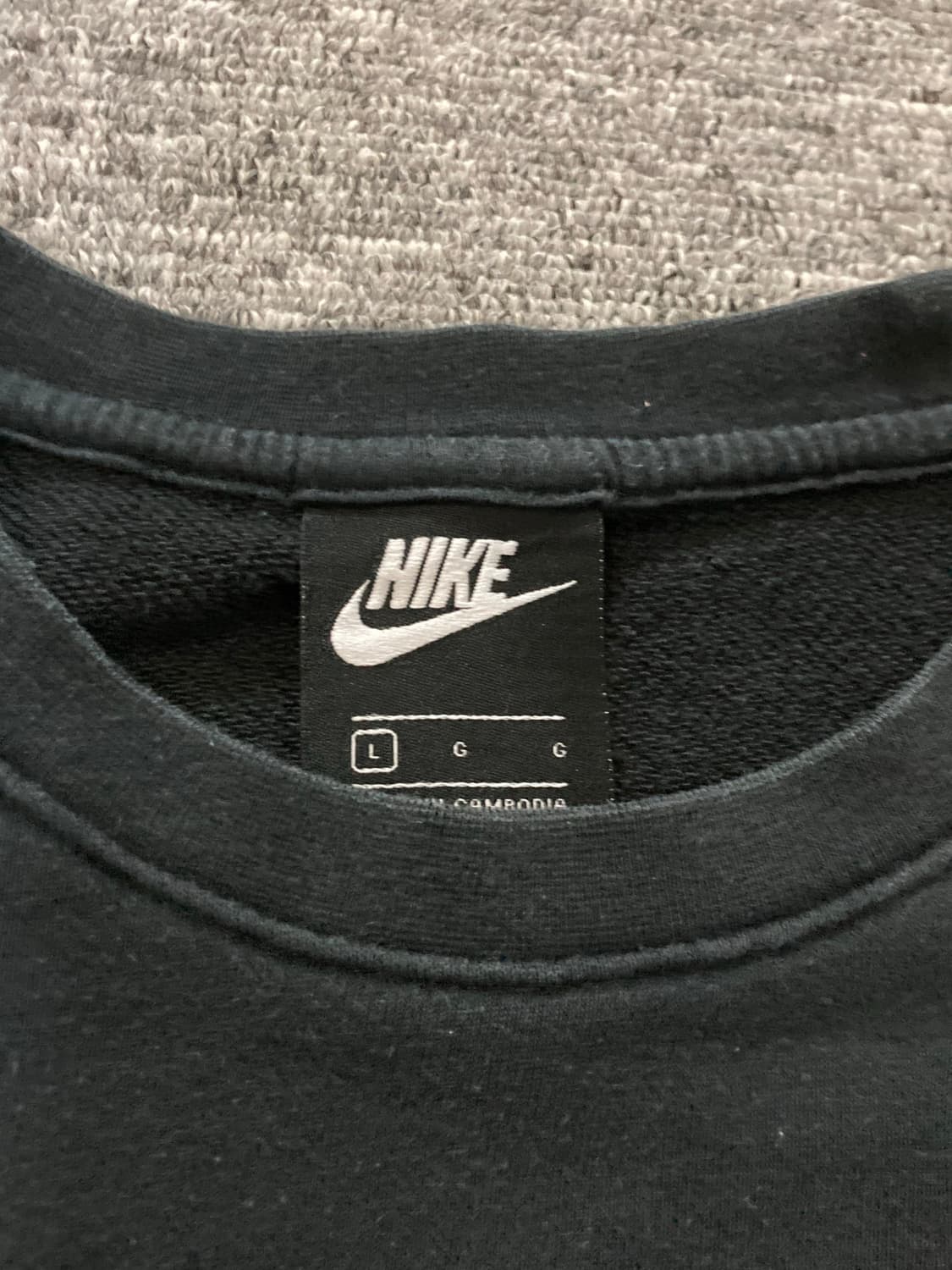 나이키 블랙 맨투맨 L 상품이미지4