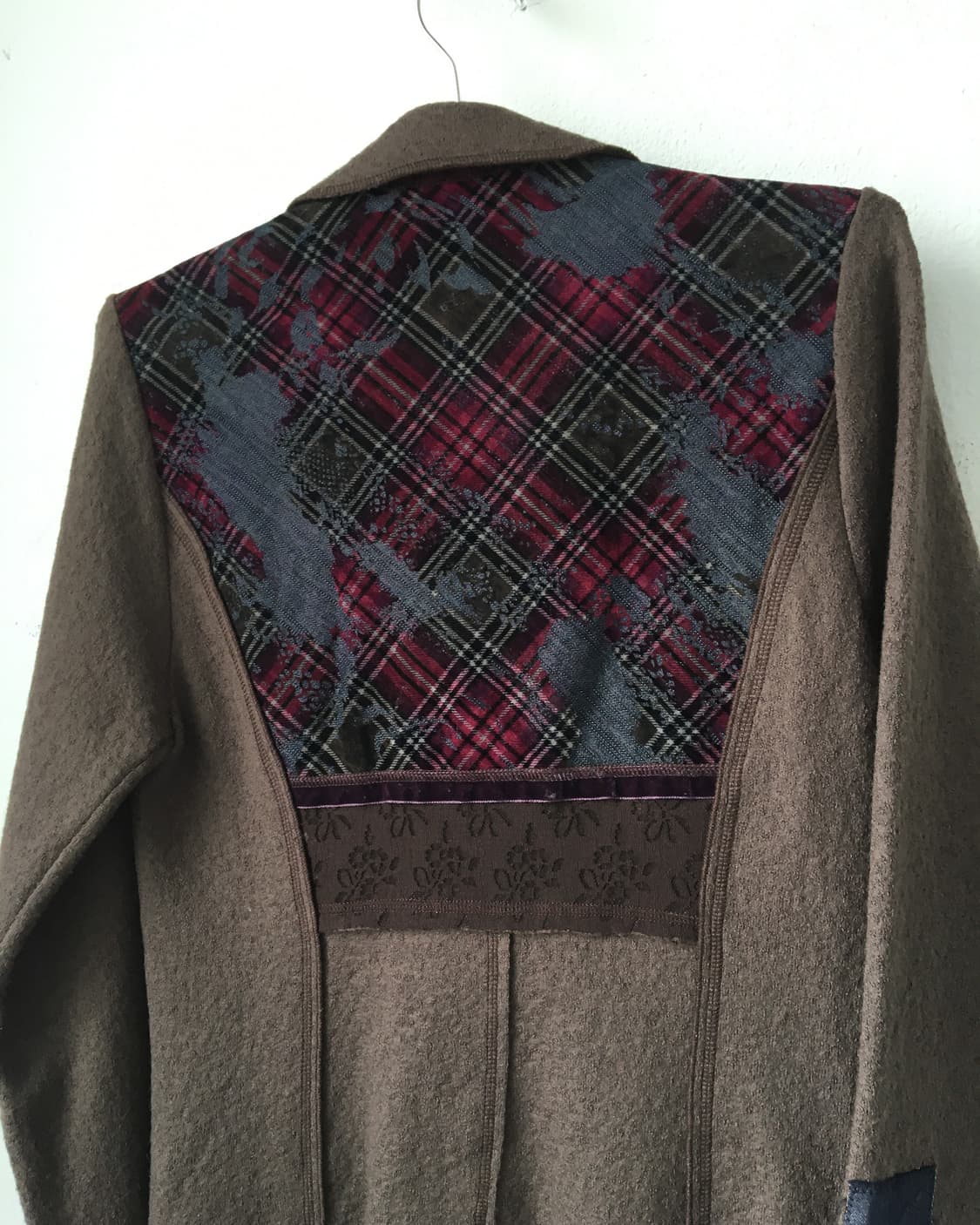 Patch work point woolen jacket 상품이미지5