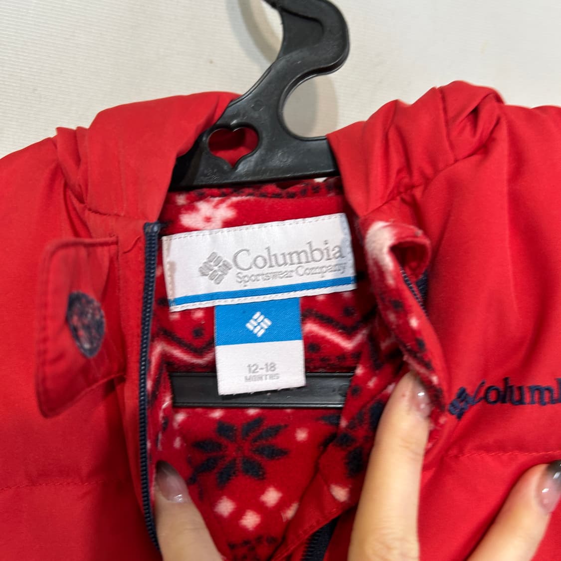 컬럼비아 키즈 우주복 패딩 12-18 상품이미지3