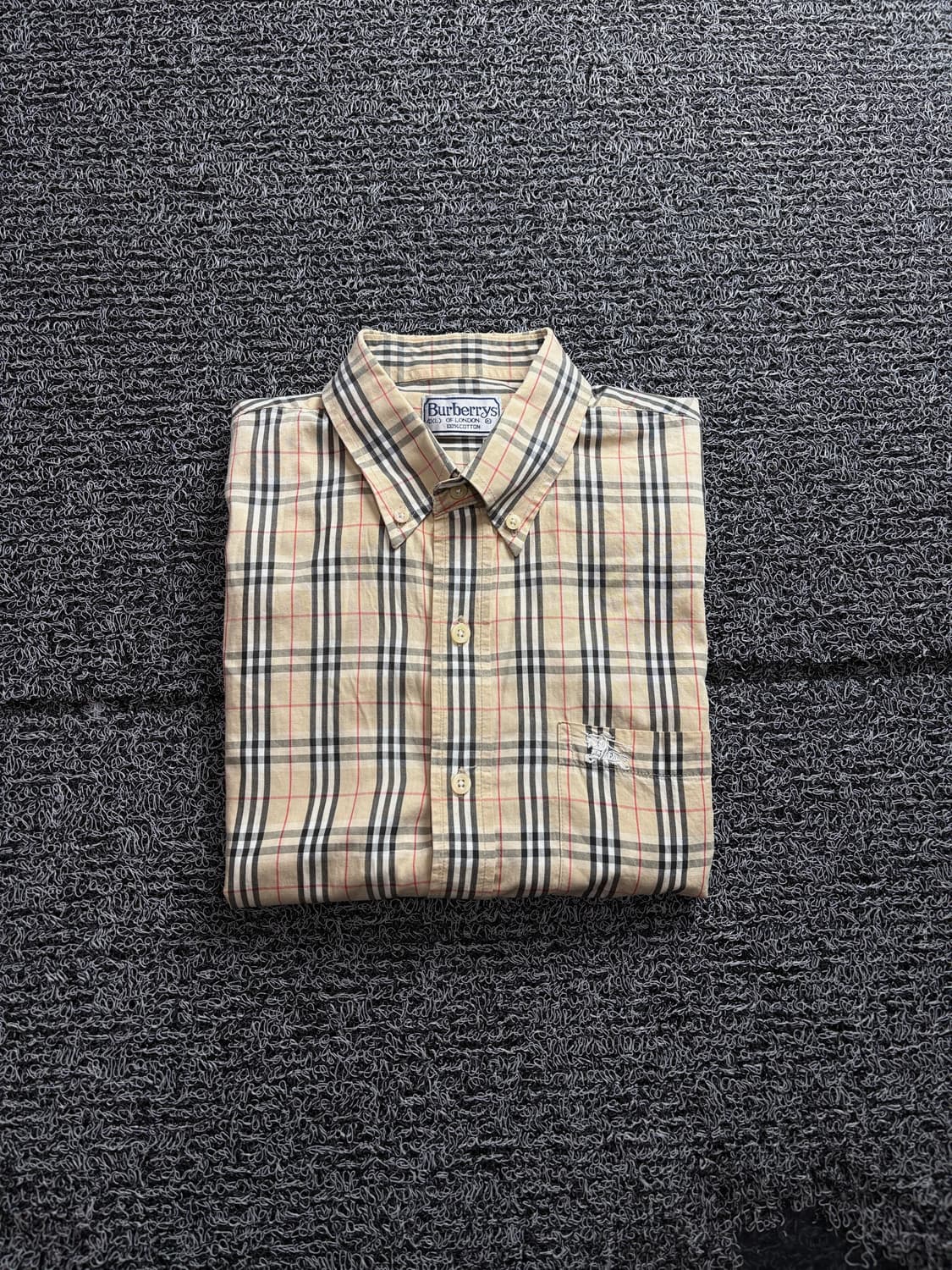 버버리 런던 클래식 노바 체크 반팔 셔츠 3699 상품이미지1