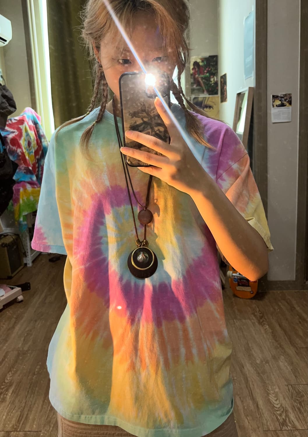 파스텔 레인보우 타이다이 티셔츠 상품이미지4