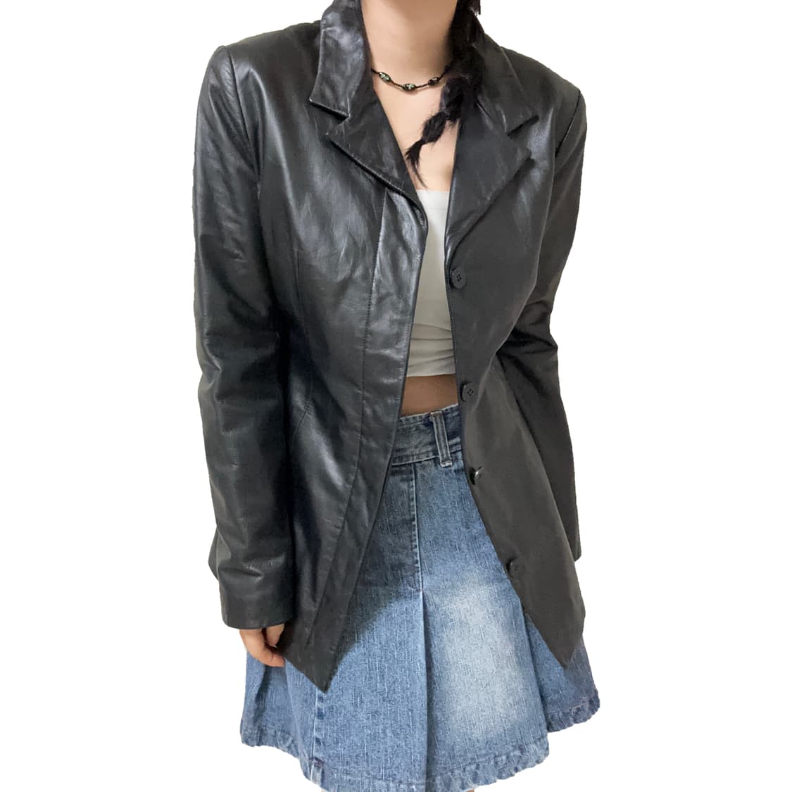 소가죽 블레이져 상품이미지1