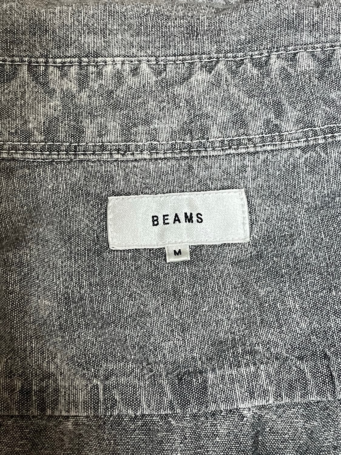 BEAMS Work Shirt  Gray Washed M 상품이미지4