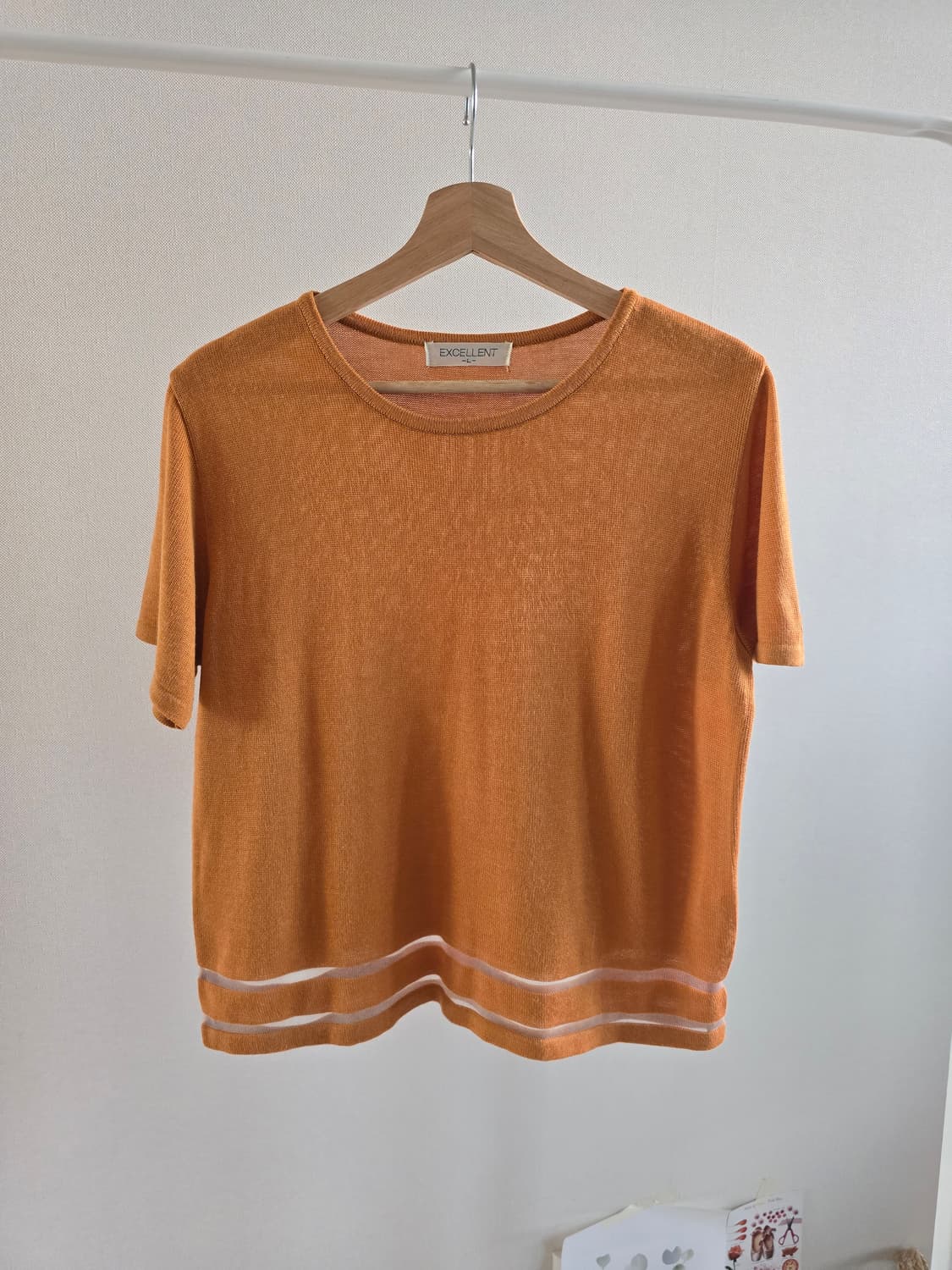 japanese vintage 시스루 밑단 니트 상품이미지1