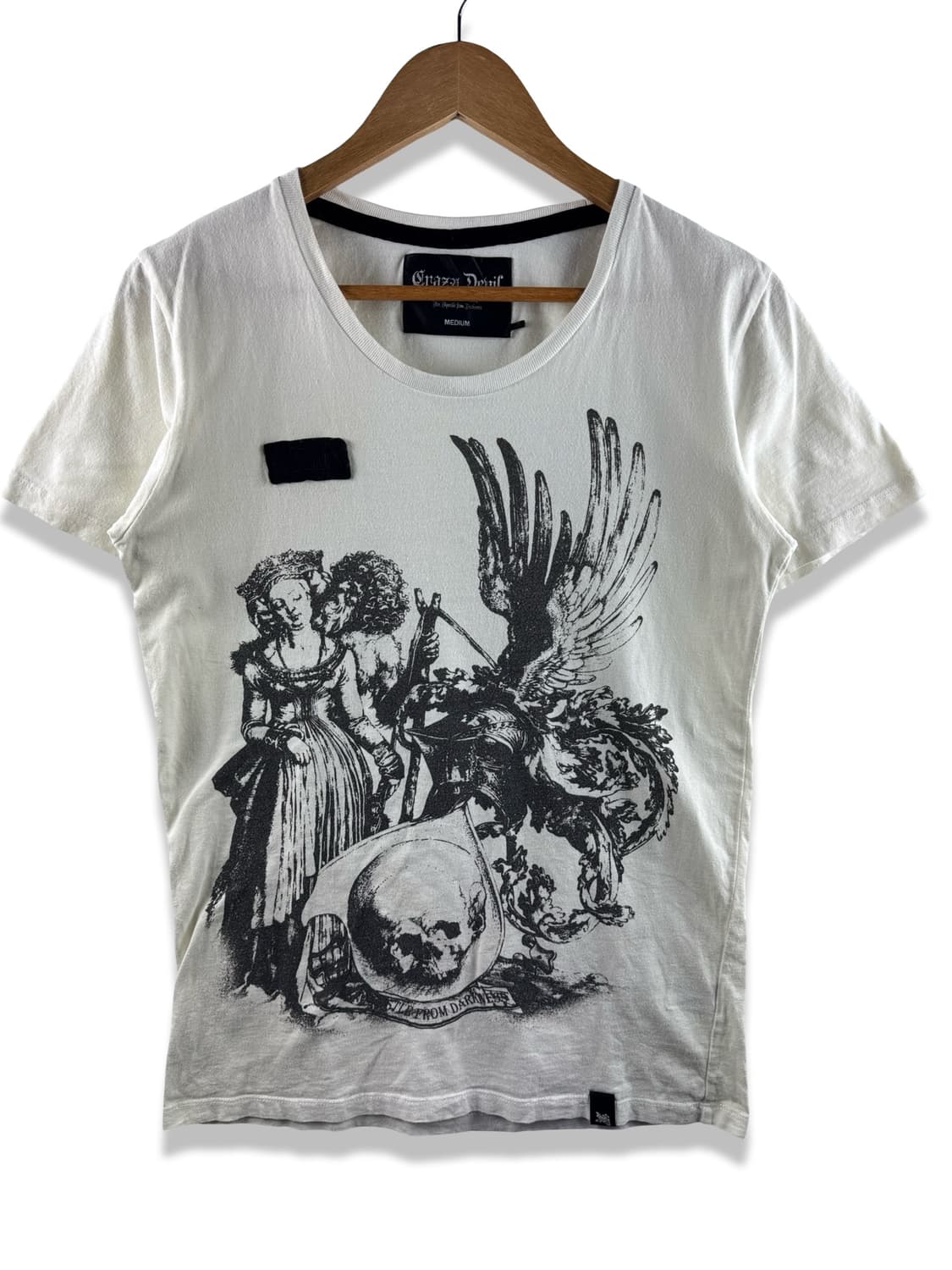 JPN 크레이지 데빌 판화 그래픽 티셔츠2672 상품이미지1