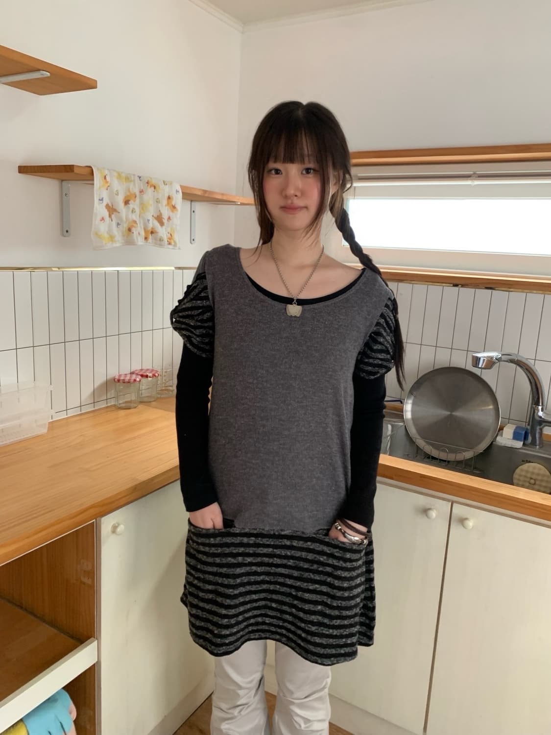 ribbon stripe dress.. 상품이미지5