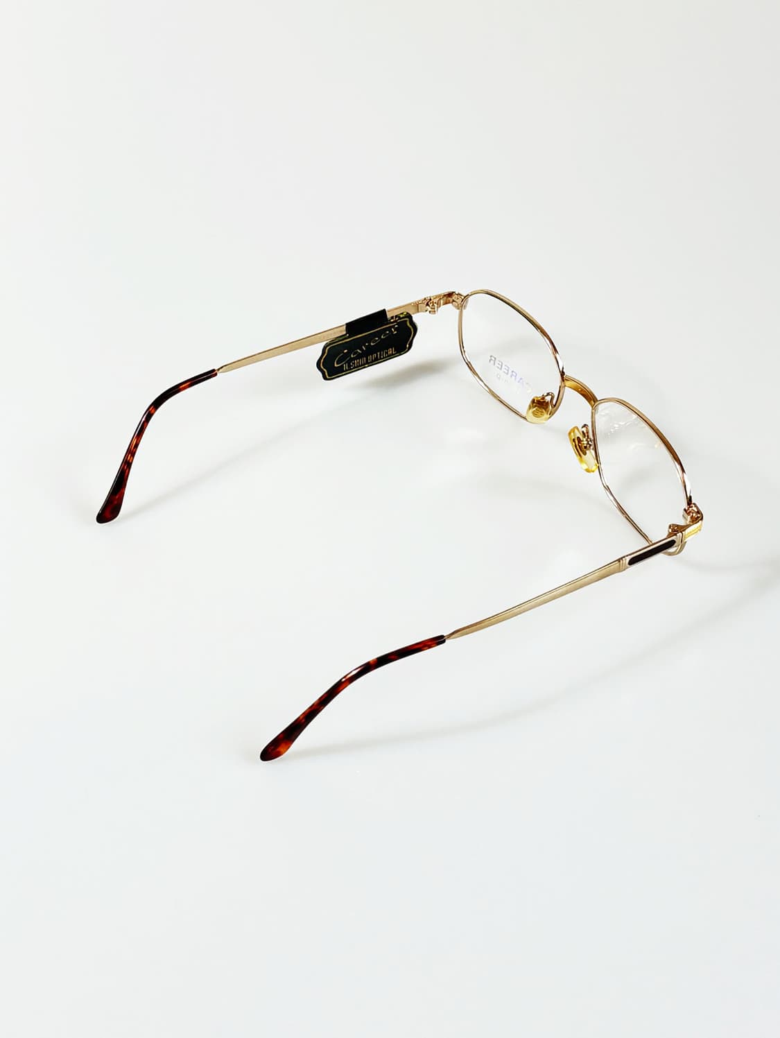 90s CAREER 골드 티타늄 슬림 오벌 빈티지 안경 상품이미지4