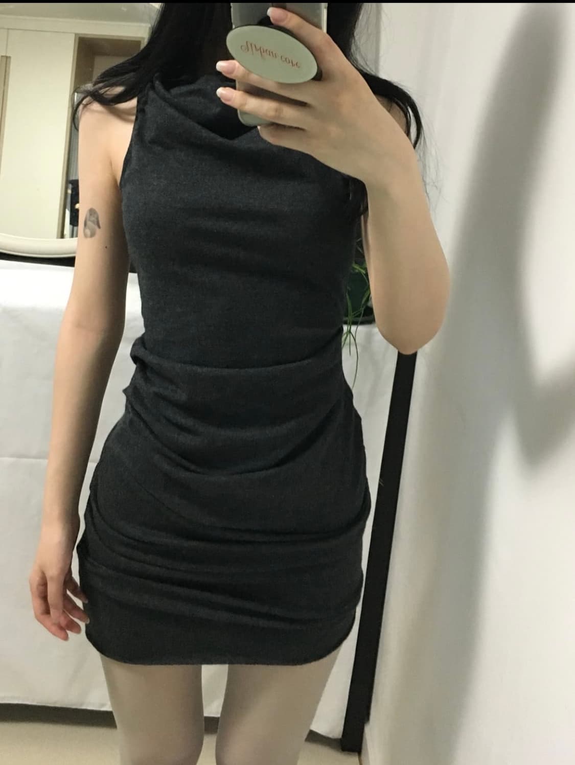 Helmutlang wrinkle mini dress 상품이미지6