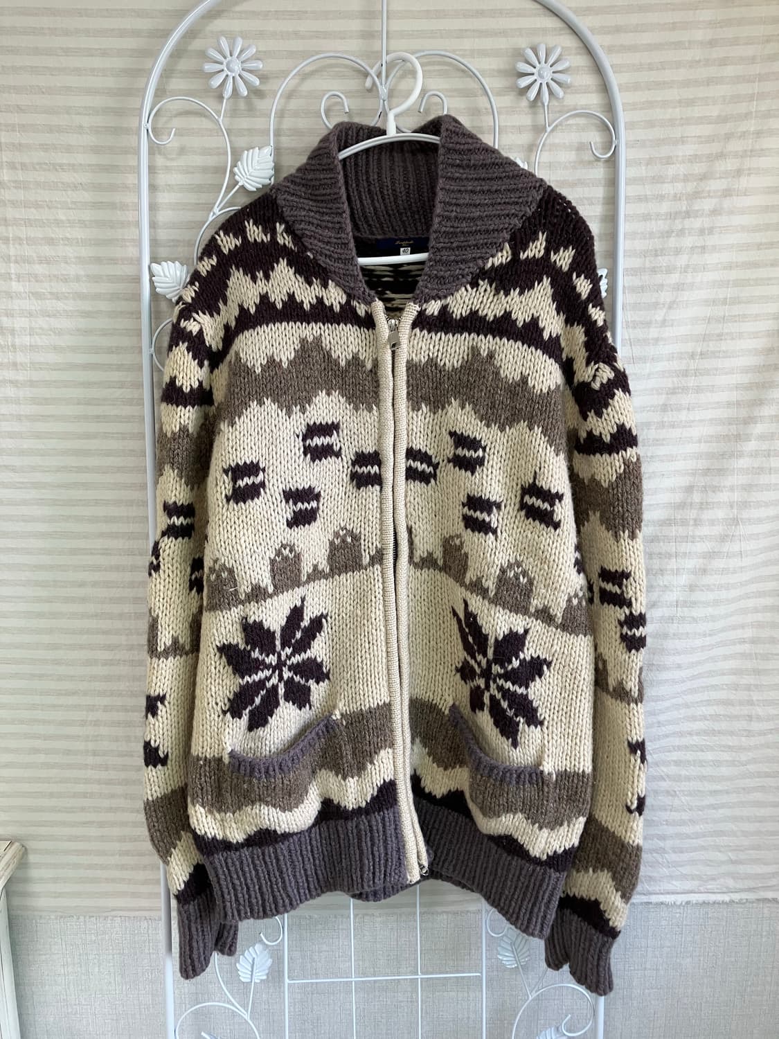 빈티지 브라운 노르딕 코위찬 y2k 스트릿 갸루 펑키 일본빈티지509   상품이미지4