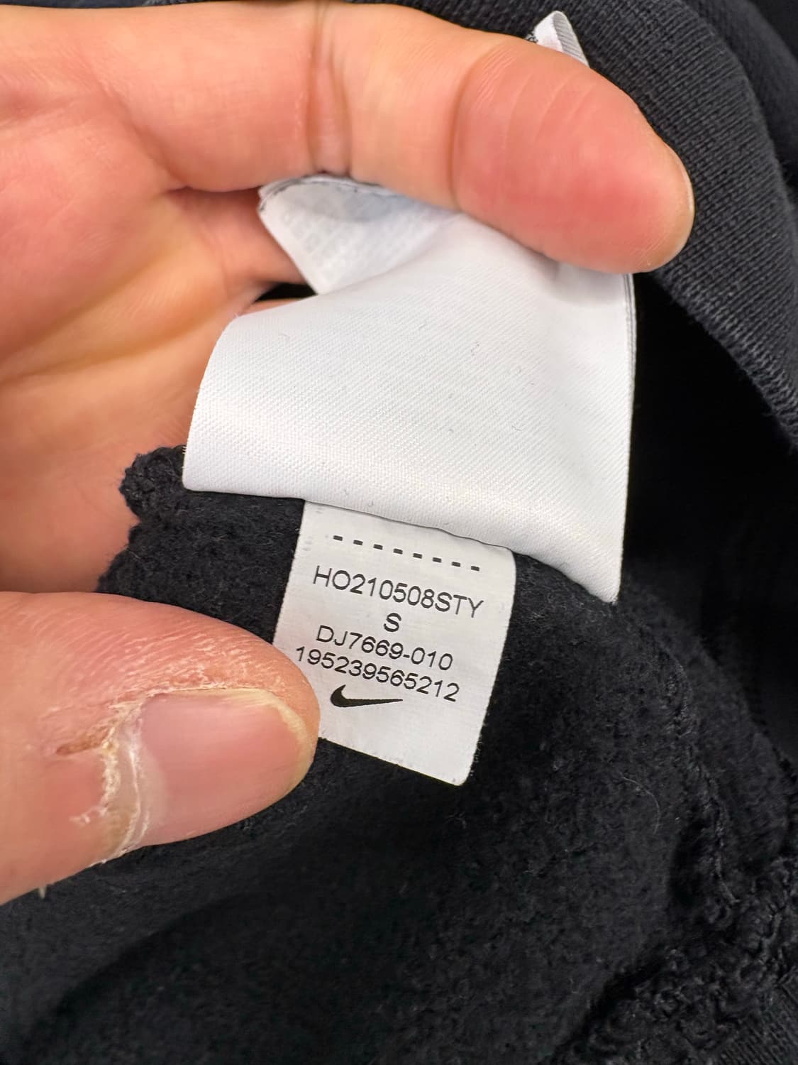 나이키 미드 스우시 블랙 후드티 상품이미지6