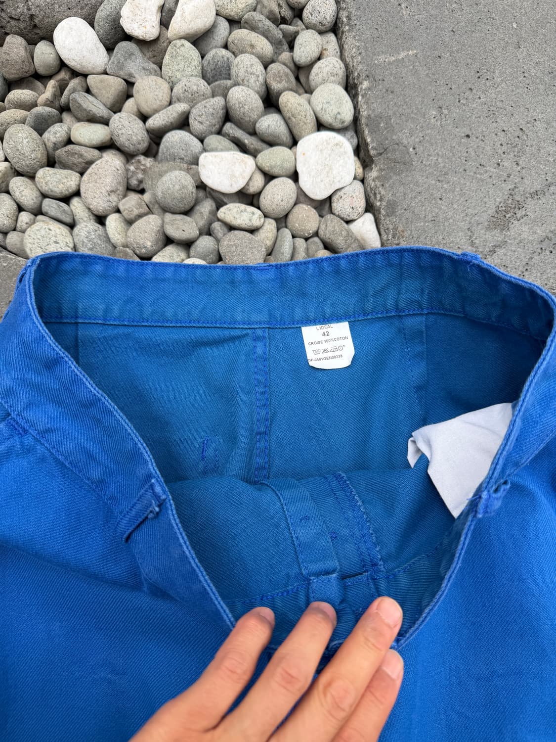 1990s WASHED BLUE FRENCH 빈티지 프렌치워크팬츠 상품이미지6
