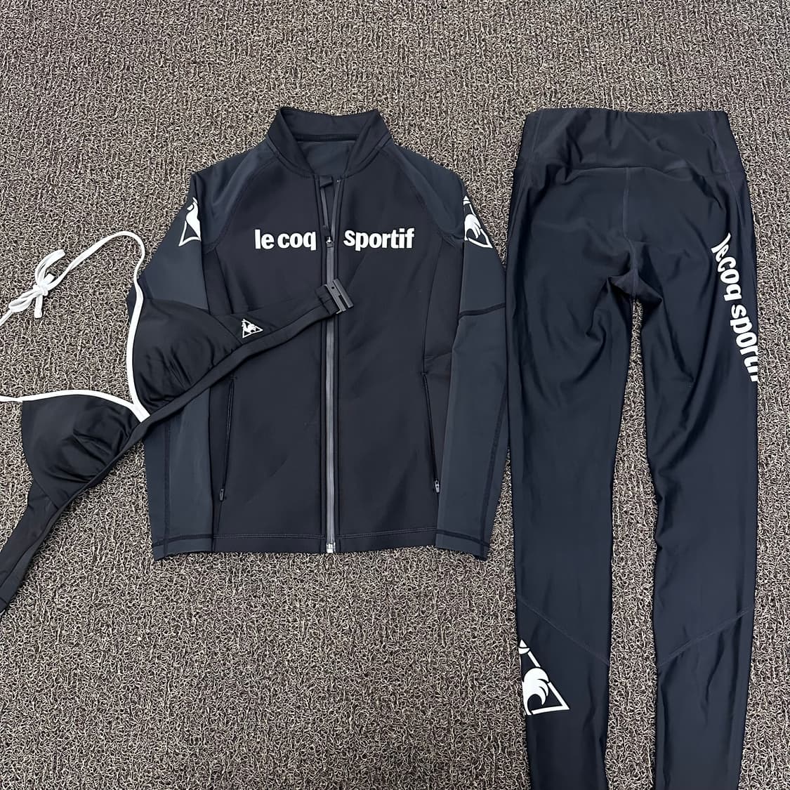 르꼬끄 여성 래쉬가드 수영복 블랙 세트 S 상품이미지1