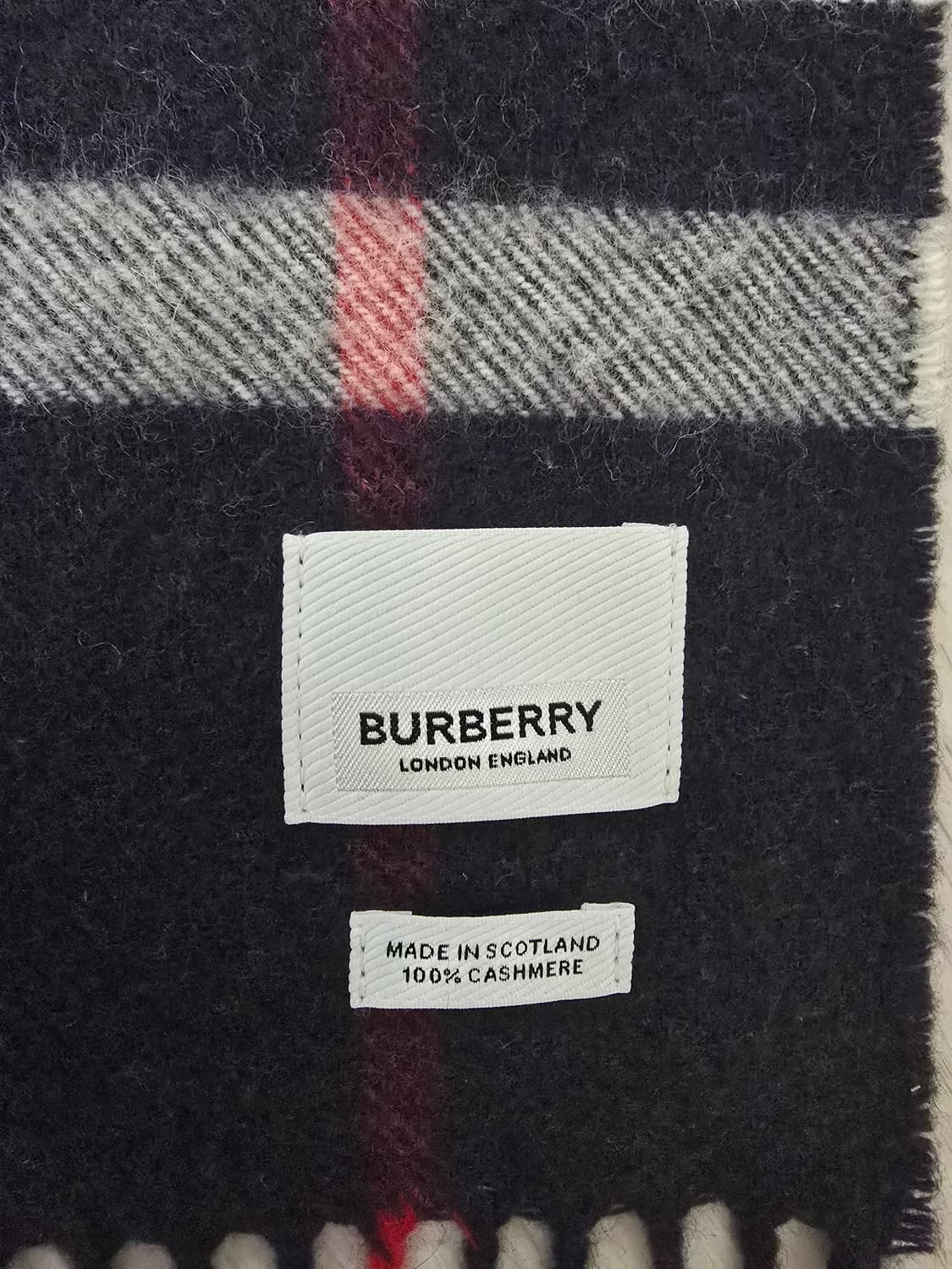 (정품) 버버리 캐시미어 체크 목도리 (명품 머플러 숄 스카프) 상품이미지3