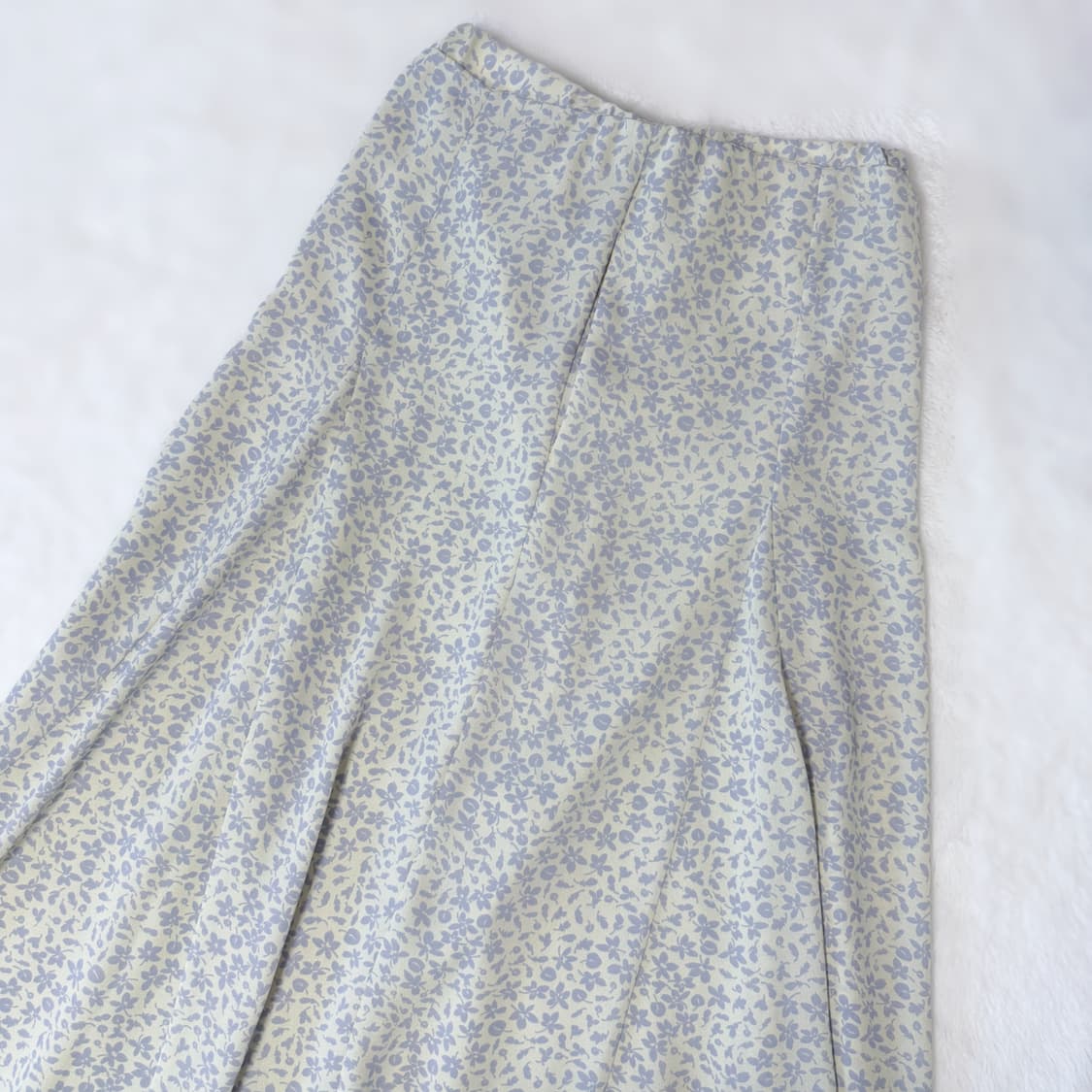 adam et rope 모리걸 하구미 스즈코 플라워 핀턱 롱스커트 상품이미지2