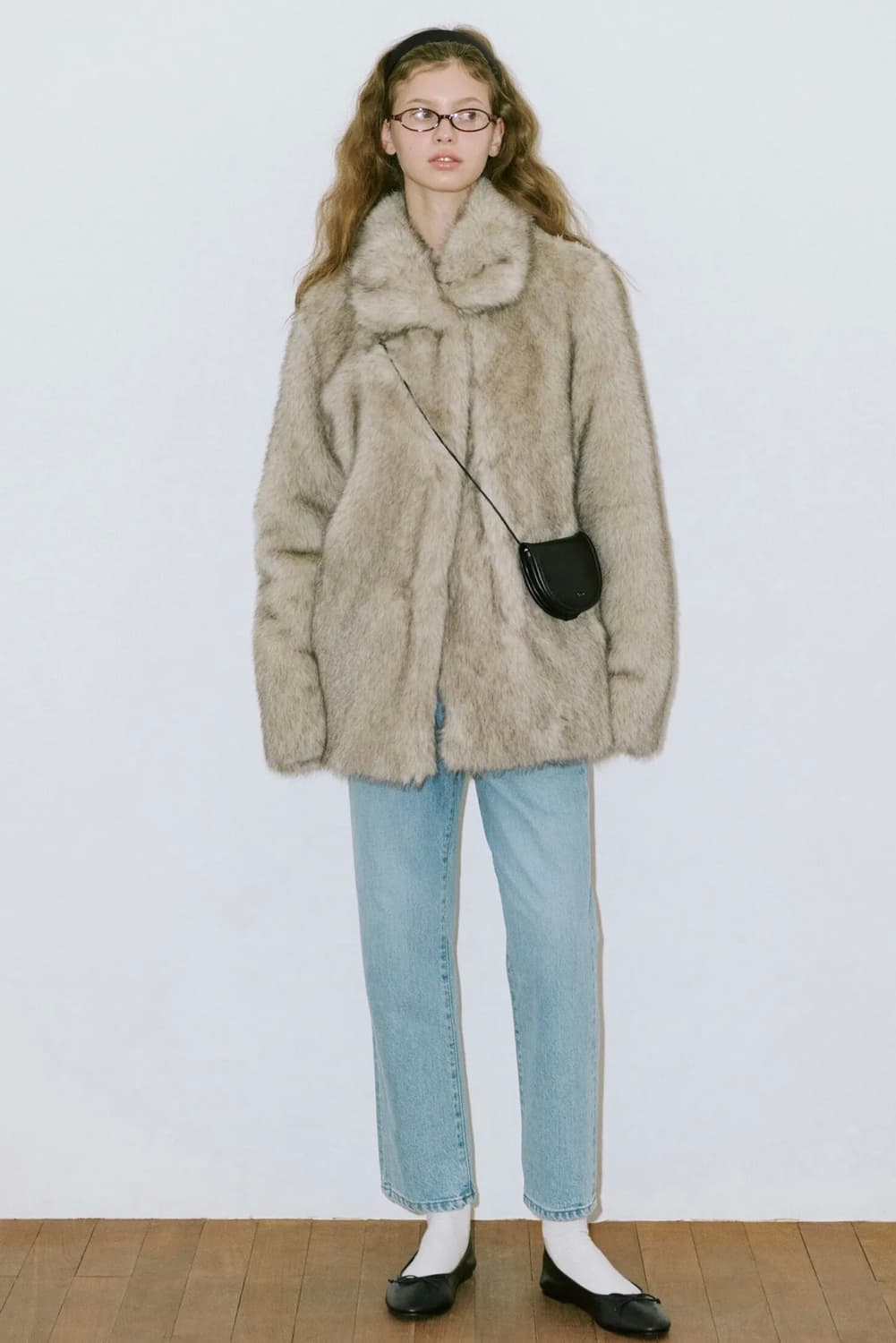 시눈 Heavy Mix Fur Jacket (Ash Brown) 상품이미지2