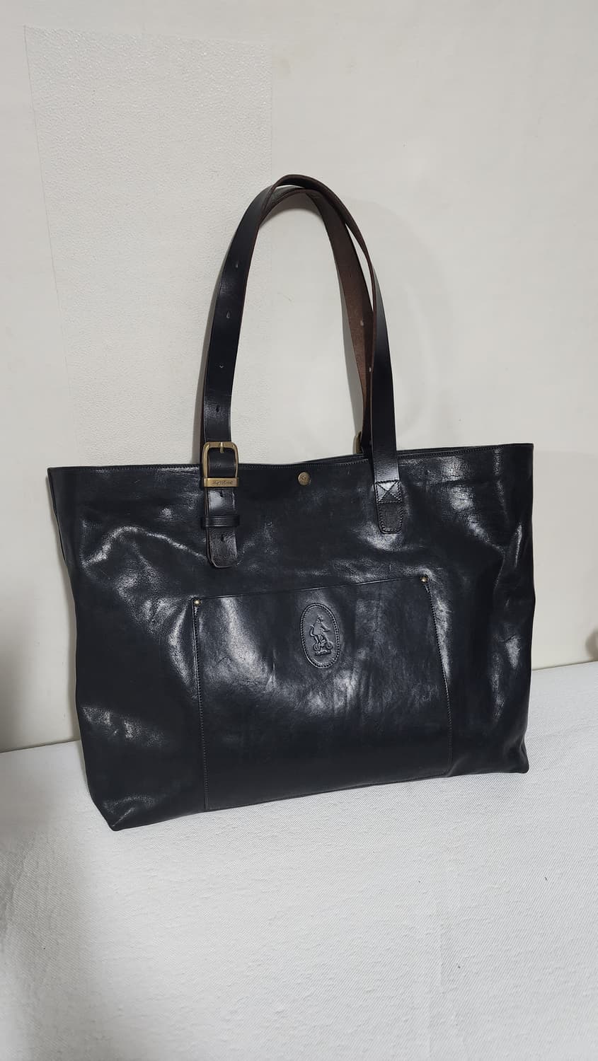 Leftroad 가죽 토트백 블랙 상품이미지1