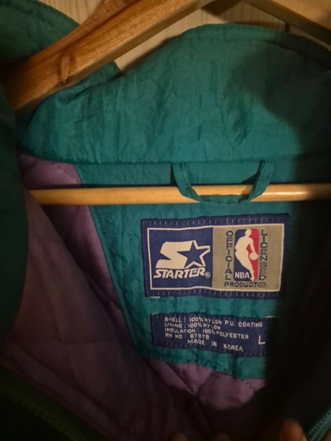 스타터 샬롯 호네츠 L사이즈  90's 희귀 빈티지 레어템 상품이미지2