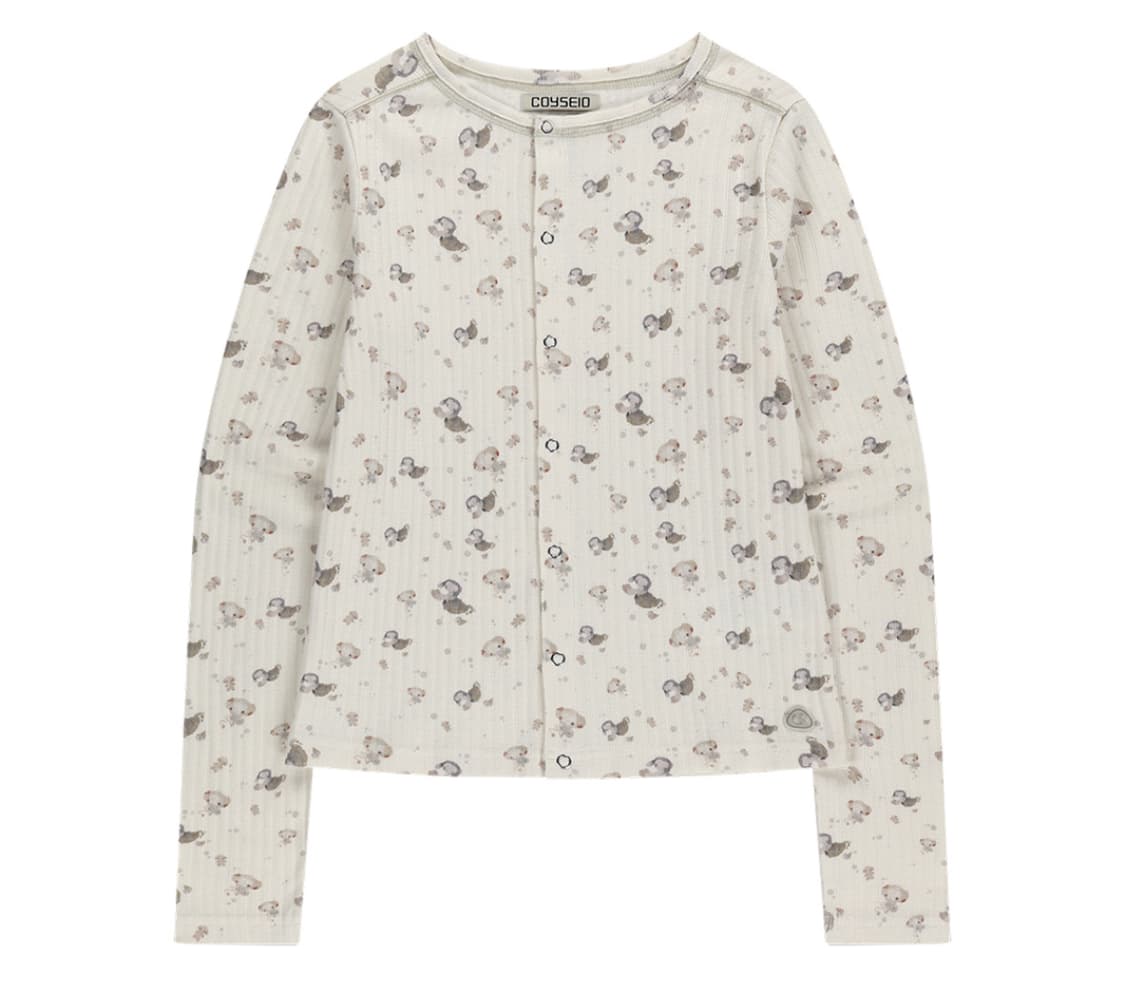 코이세이오 코튼 커들 롱슬리브 아이보리 상품이미지1