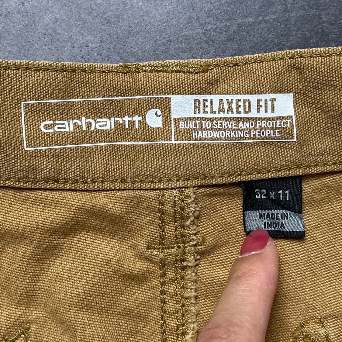 CARHARTT 칼하트103652 카멜 카펜터 워크 하프팬츠 A01051 상품이미지9