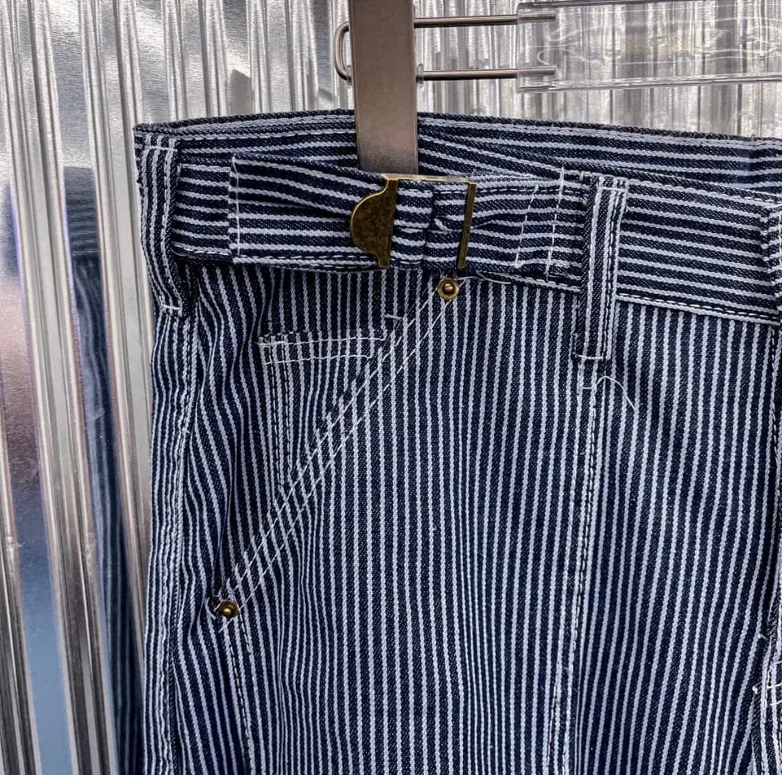 스트라이프 카고 팬츠 상품이미지6