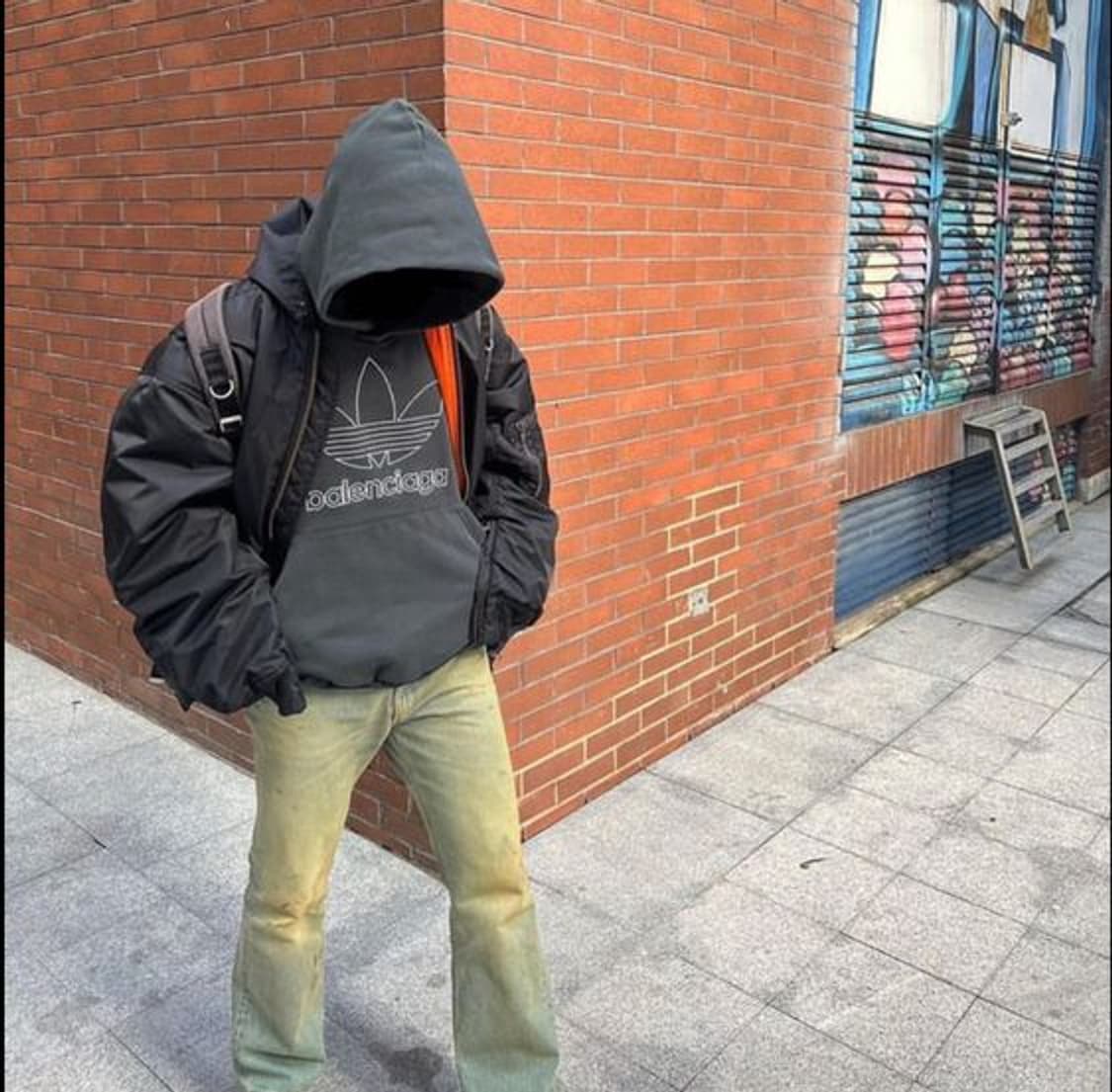 빈티지 아디다스 빅자수로고 후드 네이 상품이미지2