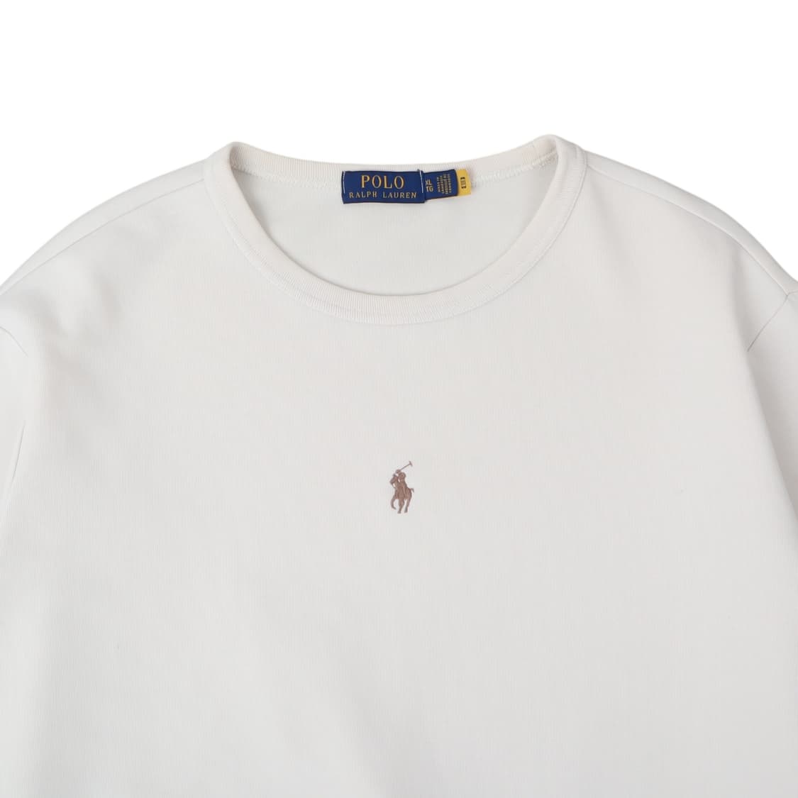 폴로 랄프로렌 QR 센터 포니 화이트 스웻셔츠 상품이미지2
