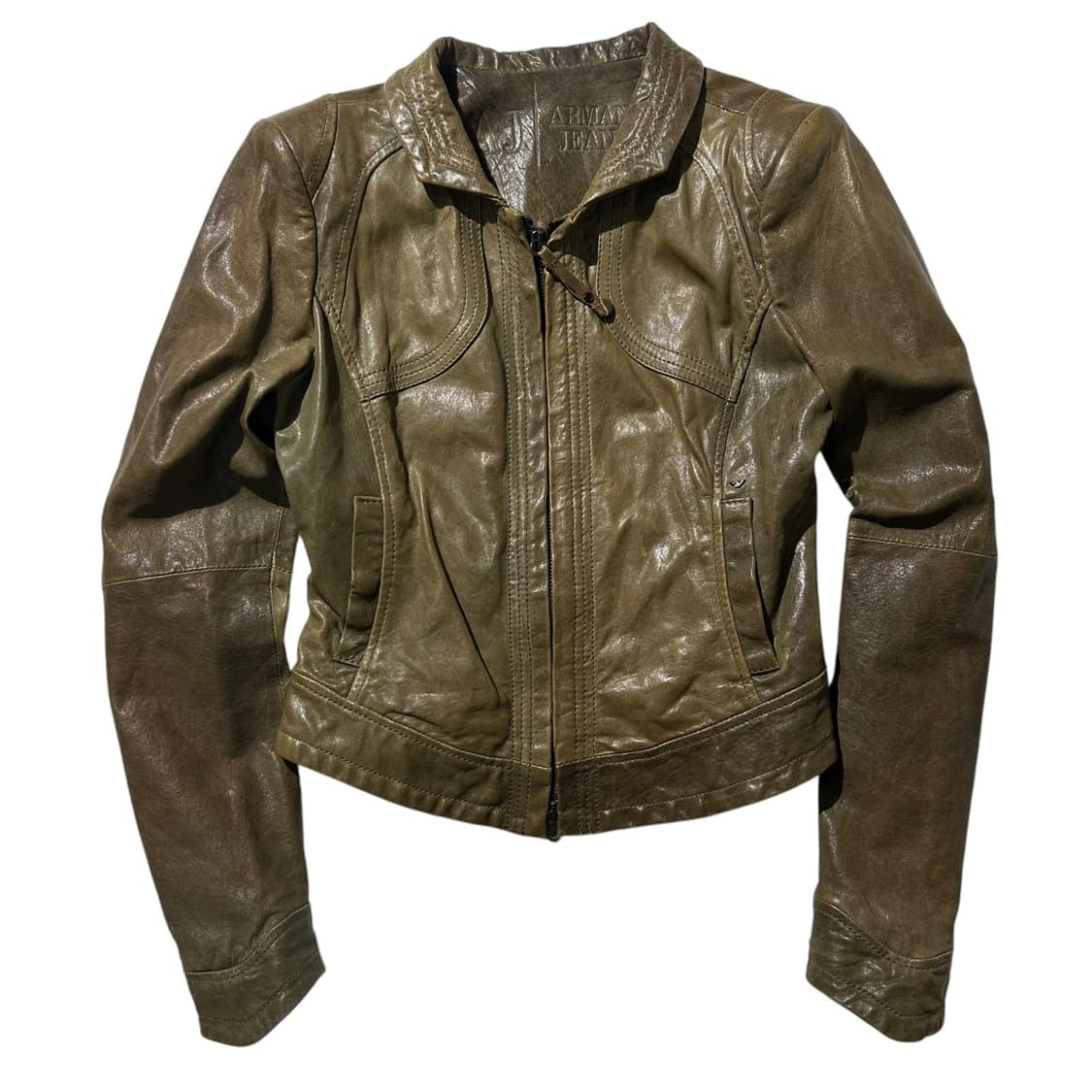 (매장판) 아르마니 진스 램스킨 투웨이 레더 자켓 상품이미지2