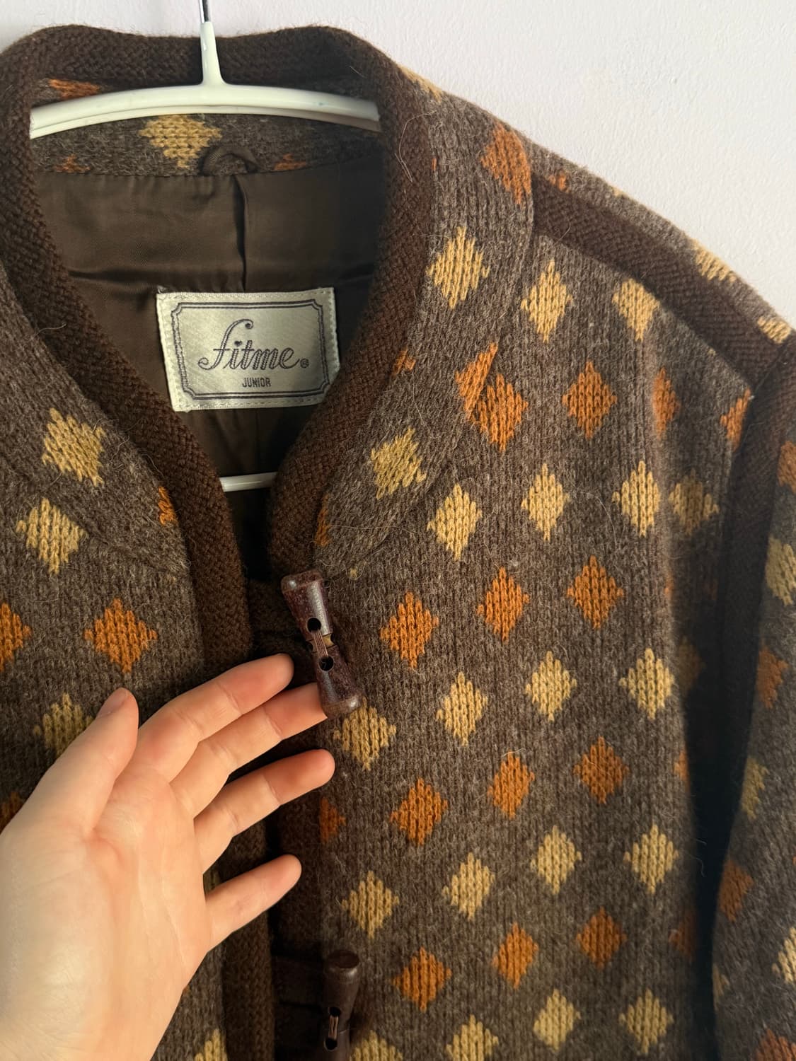 일본빈티지)떡볶이 니트 코트  상품이미지2