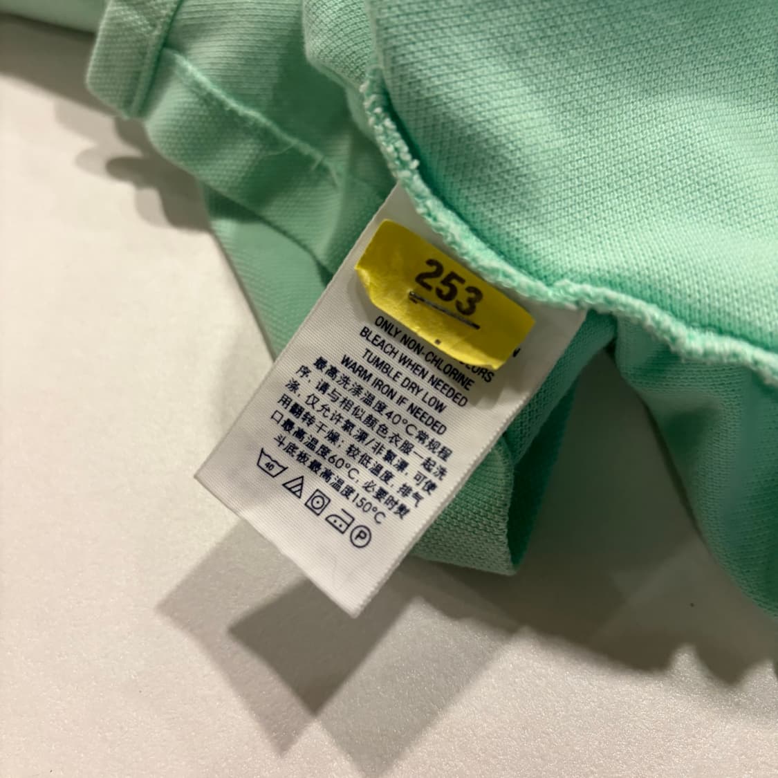 [S] 폴로 랄프로렌 커스텀핏 민트색 반팔 카라티 E95 상품이미지5