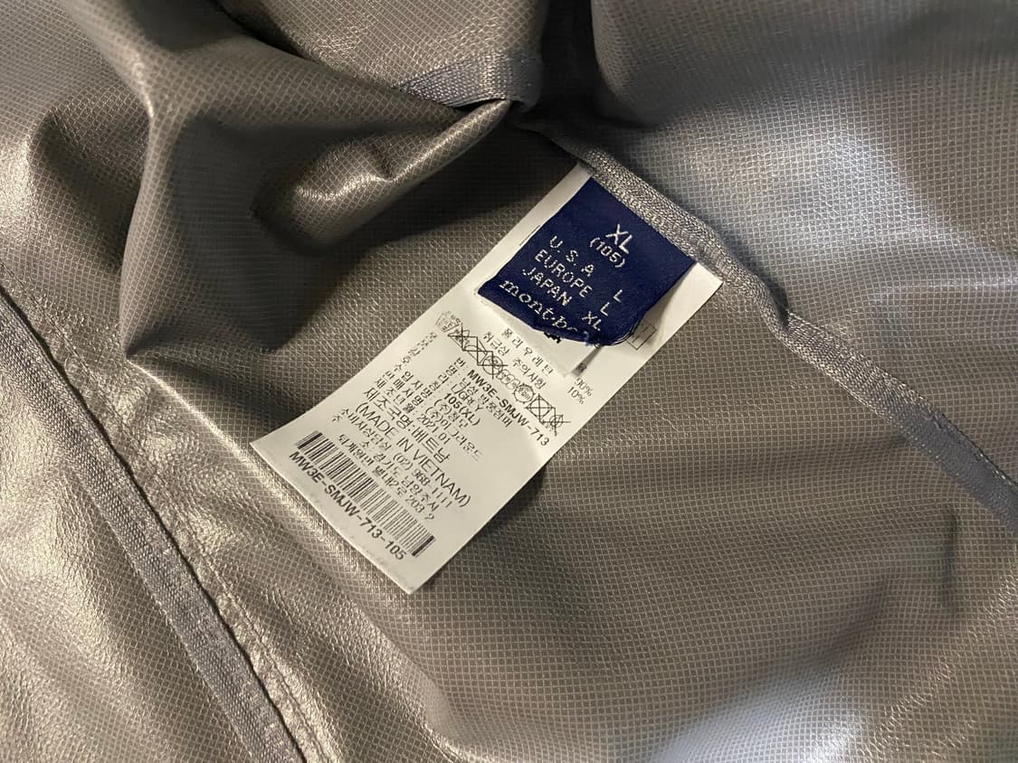 Montbell 바람막이(xL 105) 상품이미지9