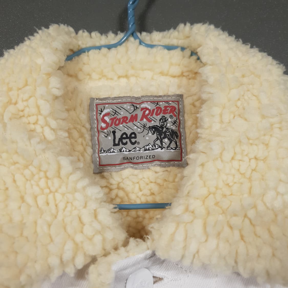 S (90) Lee 리 스톰라이더 코듀로이 쉐르파 자켓 화이트 상품이미지3
