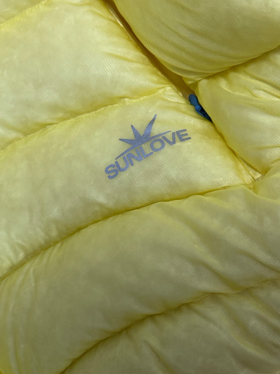 썬러브 SUNLOVE 후드 플라이 라이트 다운 자켓 옐로우 / L사이즈 상품이미지8