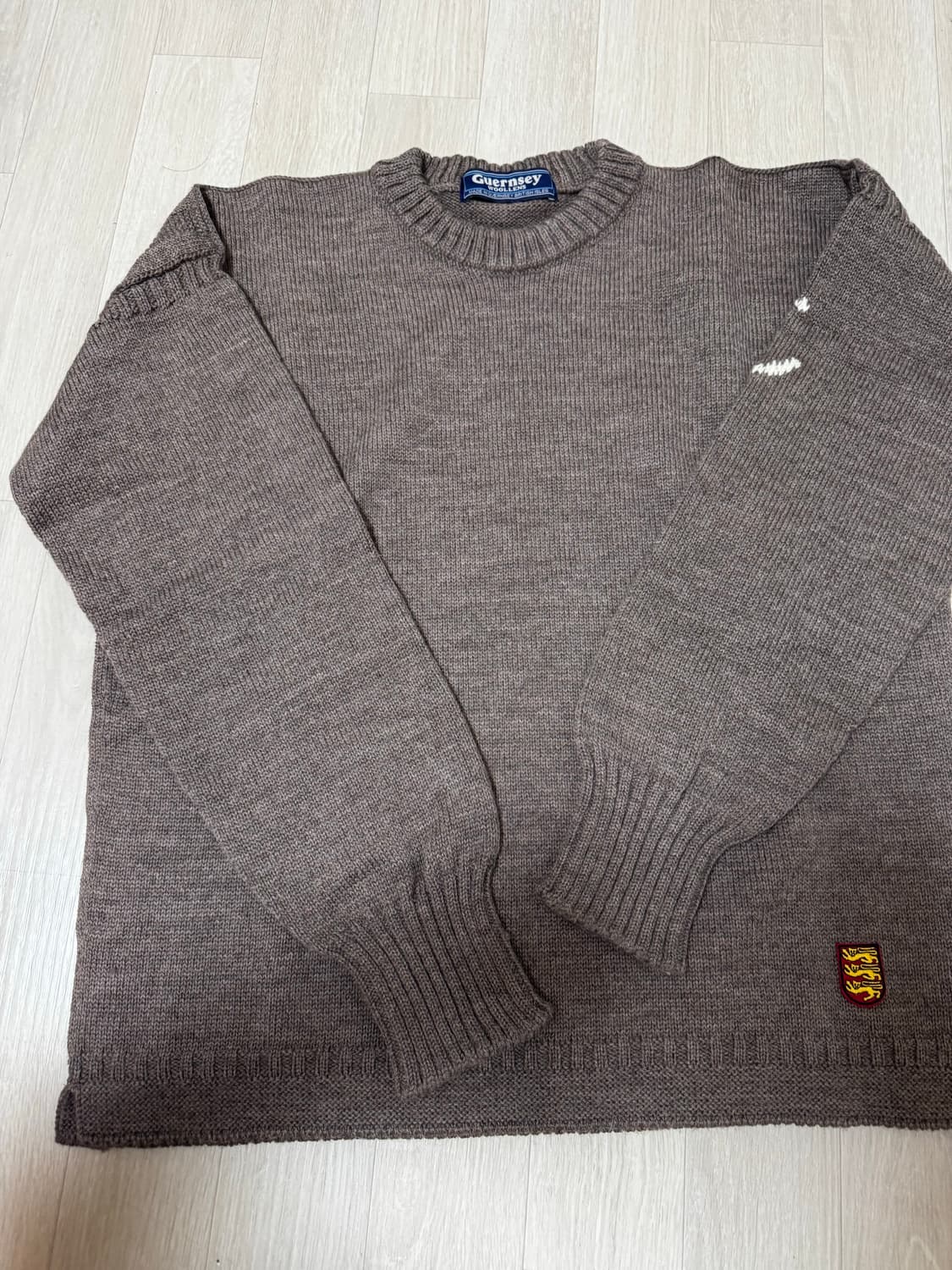 46] 건지울른스 피셔맨 홀가먼트 스웨터 니트 다크브라운 상품이미지2