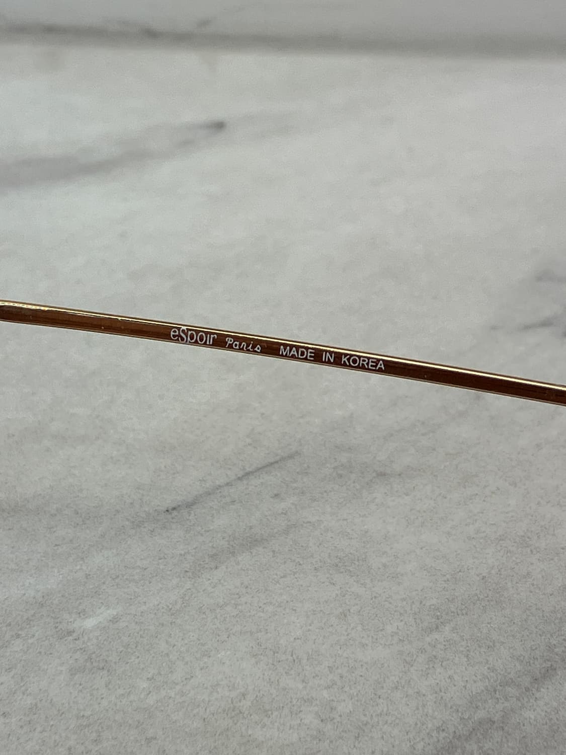 에스쁘아 Espoir 골드 블랙 소프트 스퀘어 메탈테 안경 상품이미지7