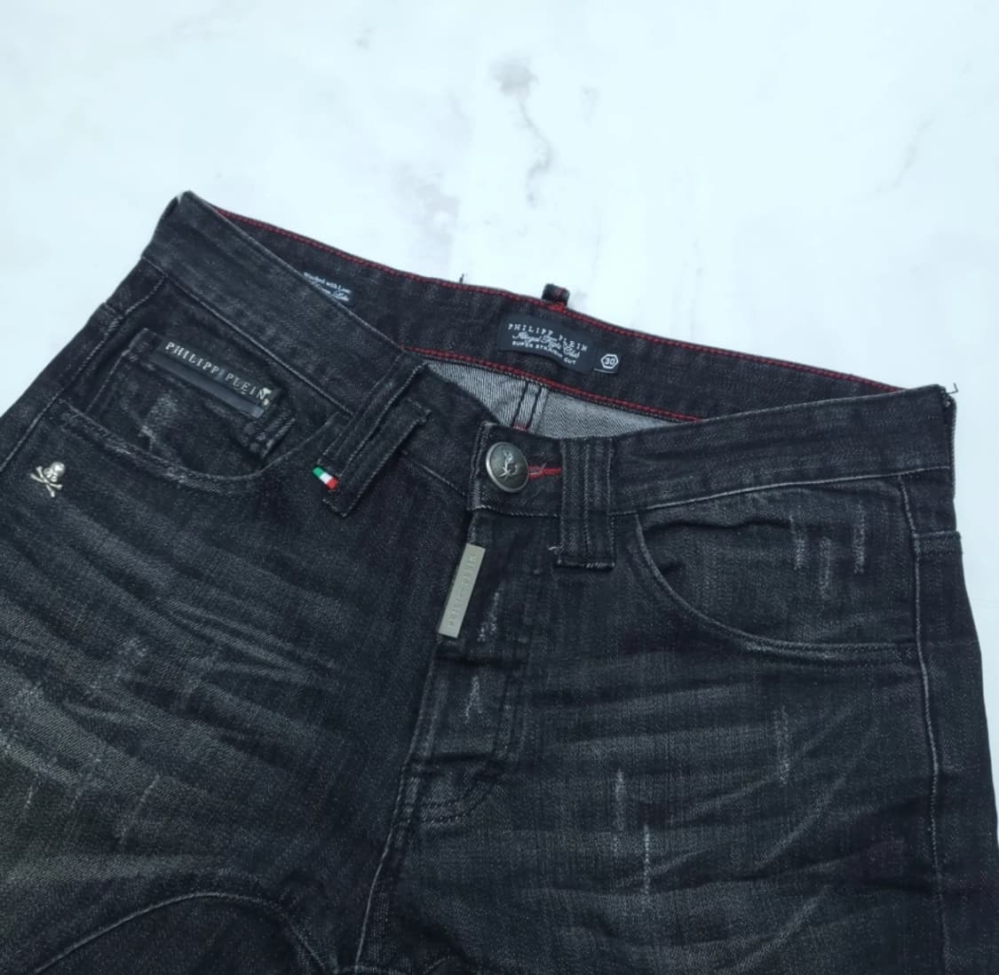 필립플레인 남성 블랙 슈퍼 스트레이트 청바지 30 상품이미지1