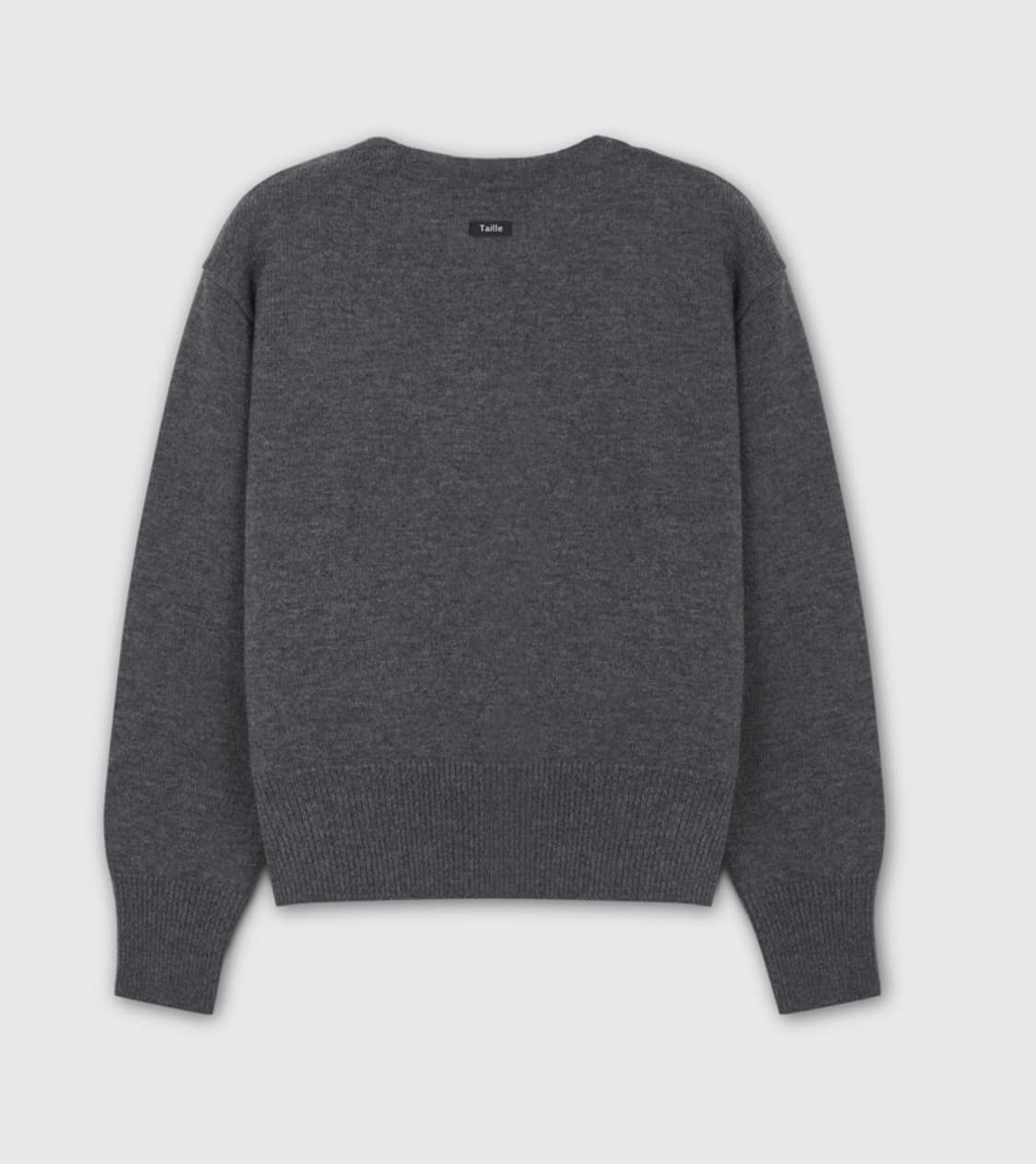 [1] 타일레 파인 울 프렌치 넥 클래식 스웨터 그레이 상품이미지2