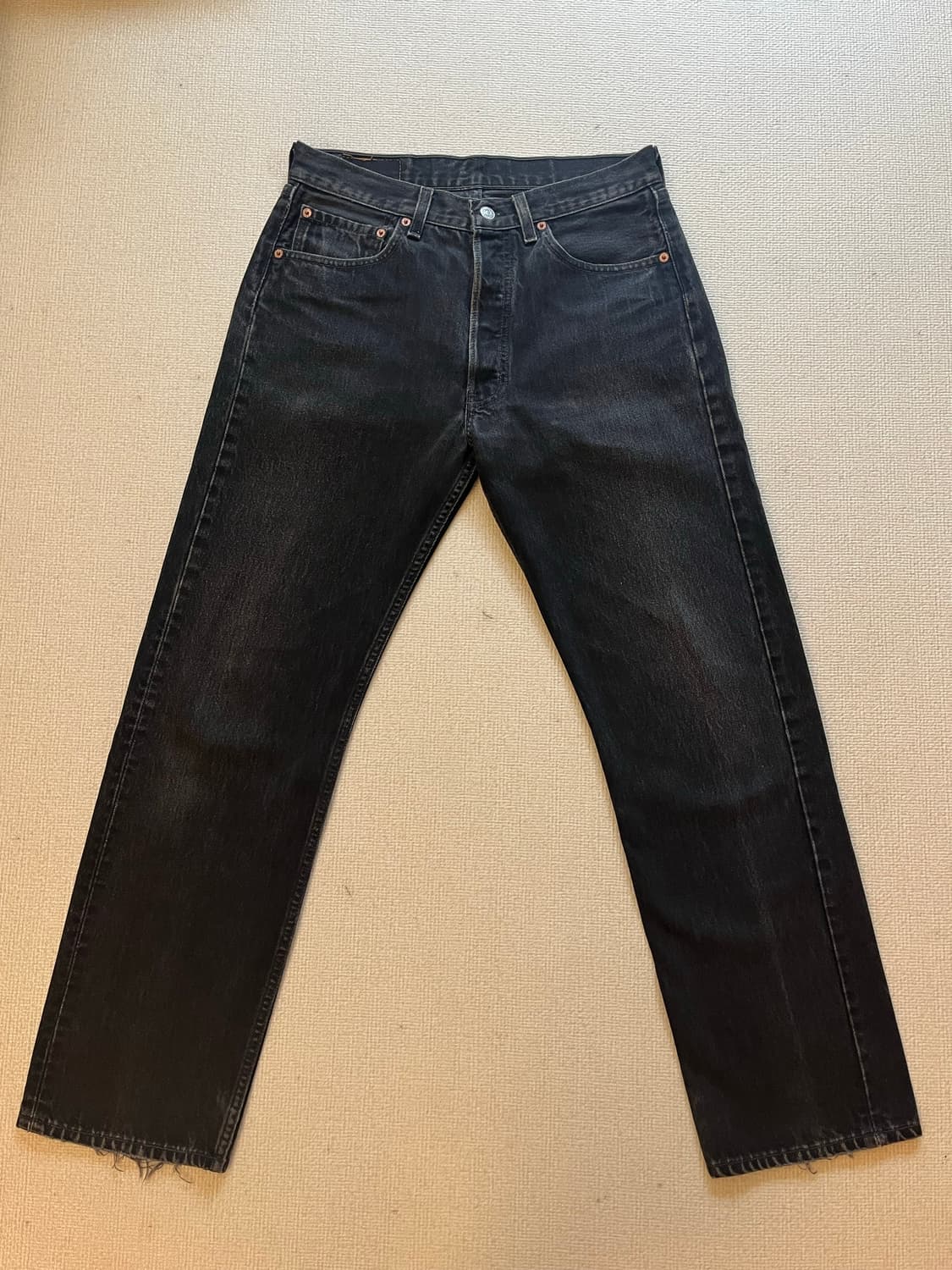 90s VINTAGE LEVIS 501 BLACK DENIM USA 상품이미지2