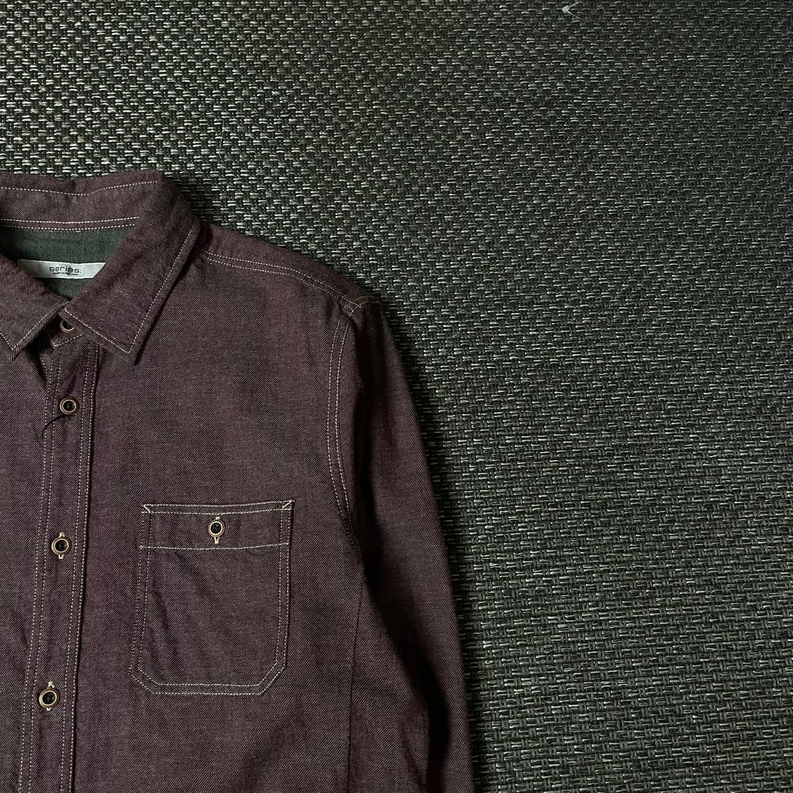 시리즈 빈티지핑크 원포켓 긴팔 셔츠 100 상품이미지3