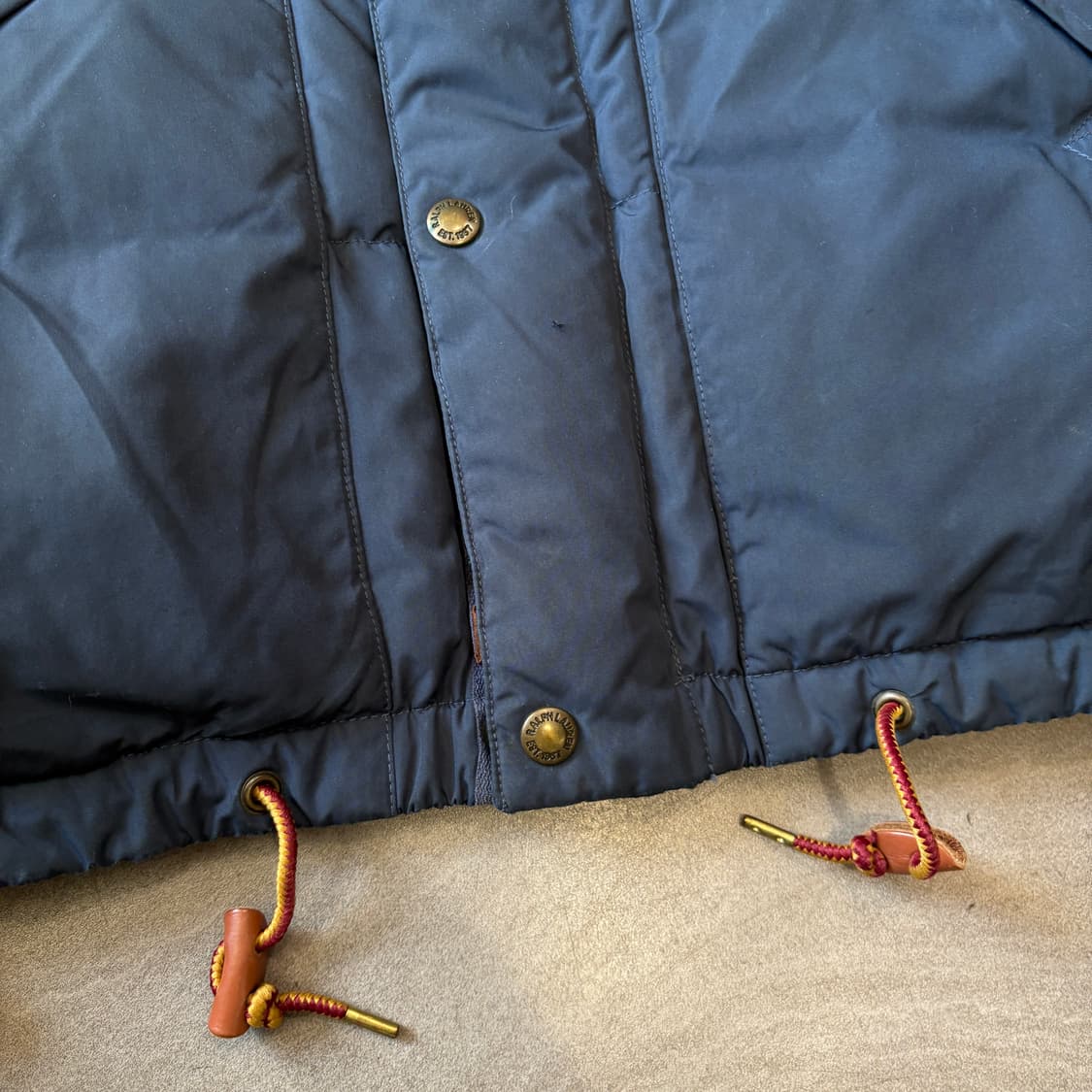 폴로 정품 네이비 덕다운 푸퍼 패딩 조끼 상품이미지7