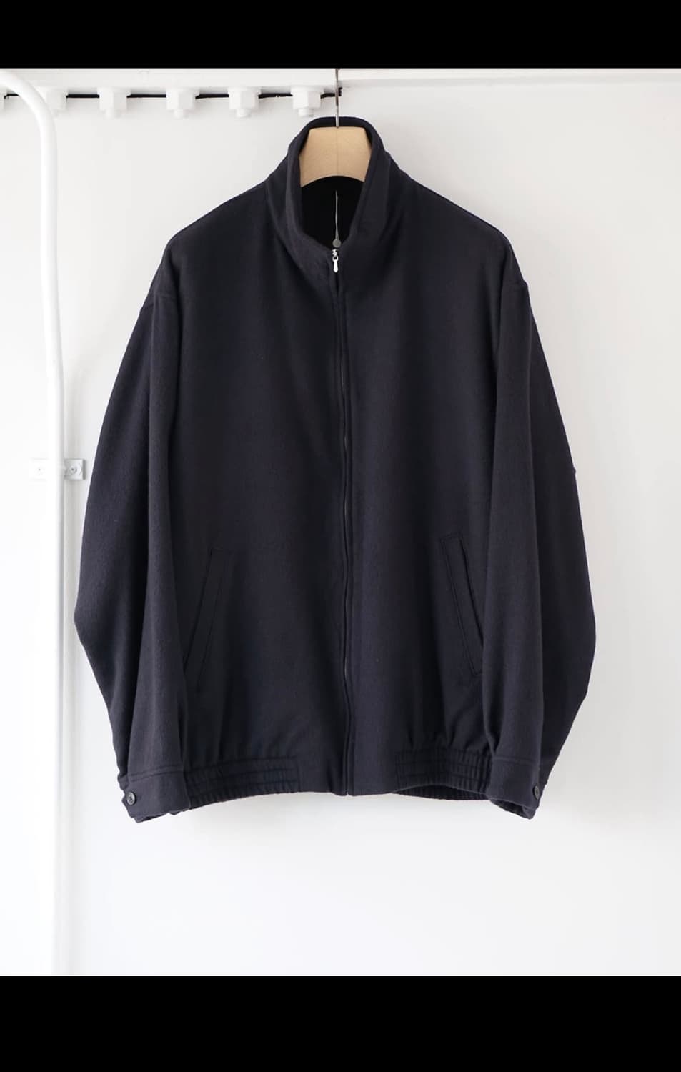24fw 코모리 캐시미어 트랙자켓 네이비 상품이미지3