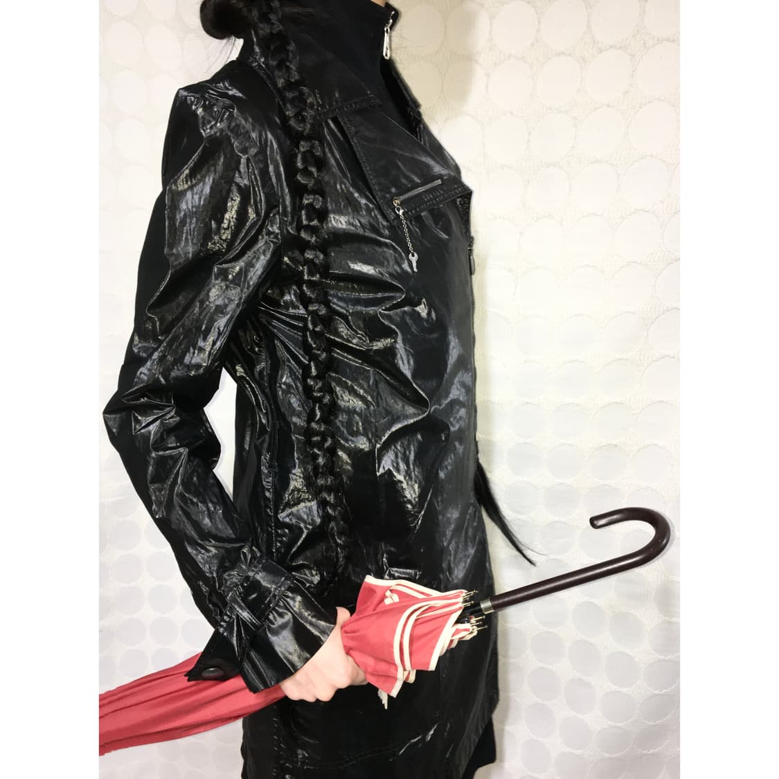 cop copine 블랙 트렌치코트 상품이미지2