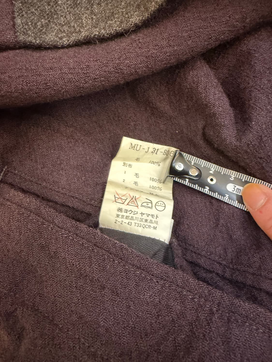 요지 야마모토 × 와이지 포맨 비대칭 패치워크 블레이저 상품이미지6