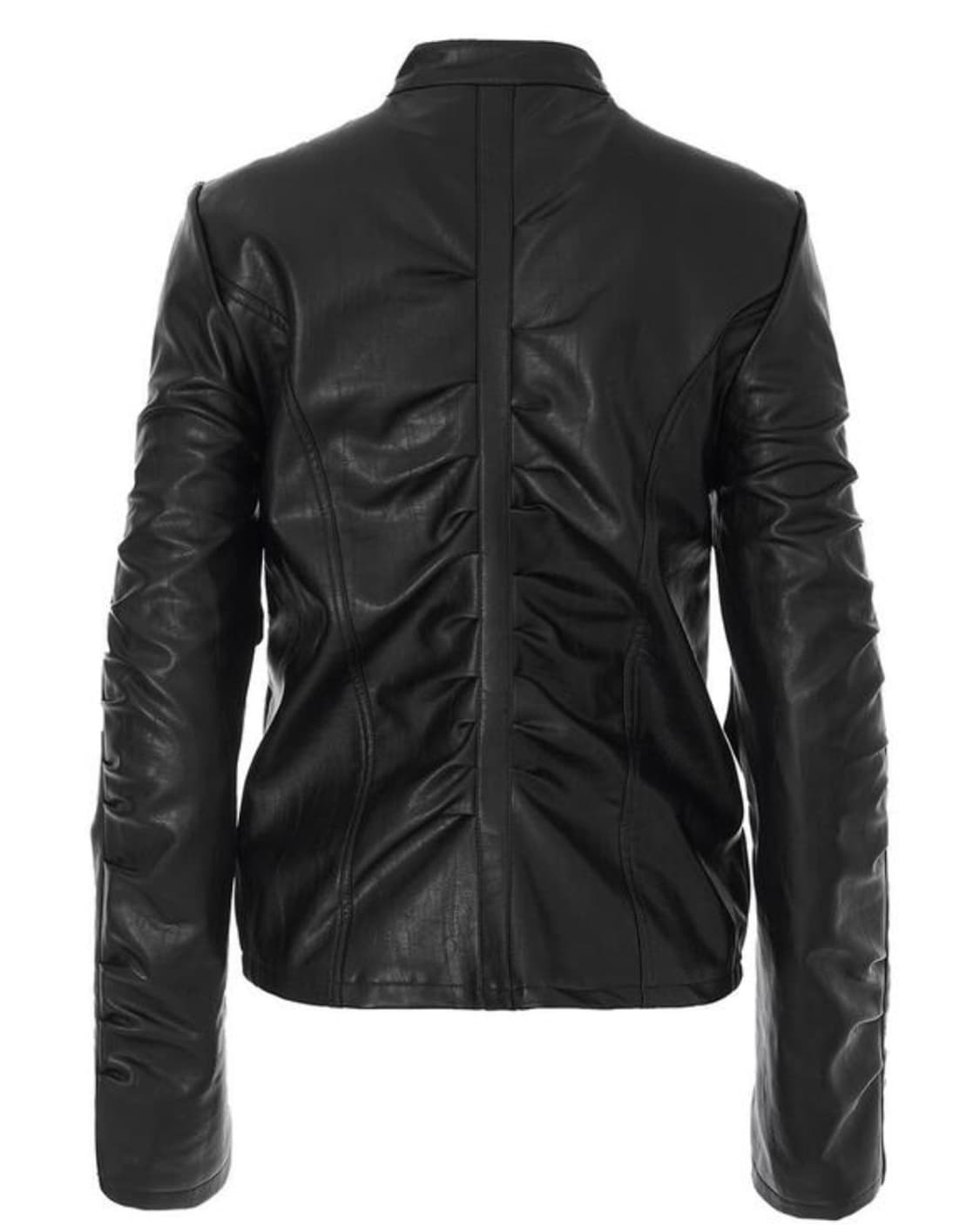 [나체] 셔링 레더자켓 1 상품이미지3