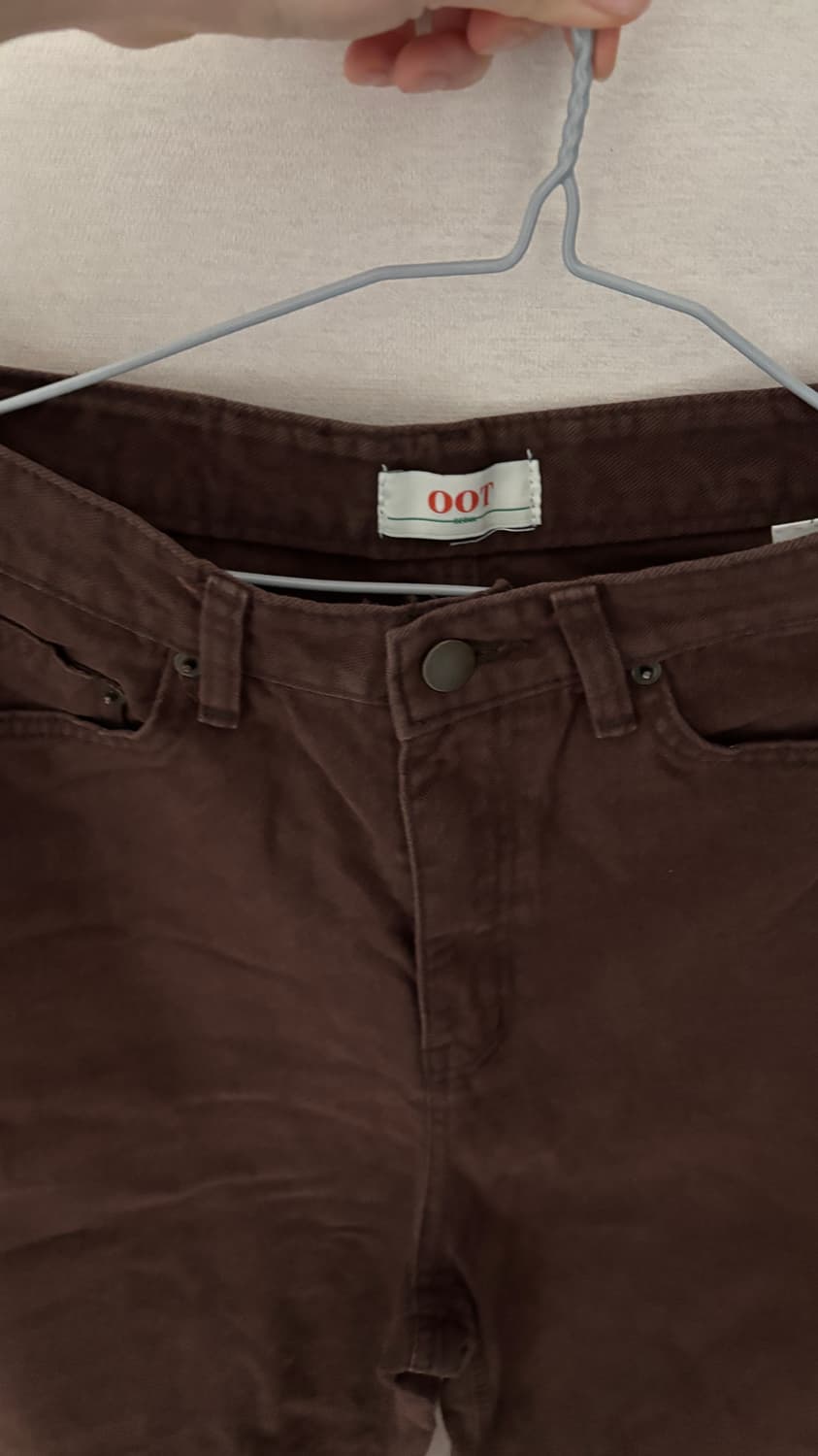 OOTJ 와이드 팬츠 브라운 상품이미지1