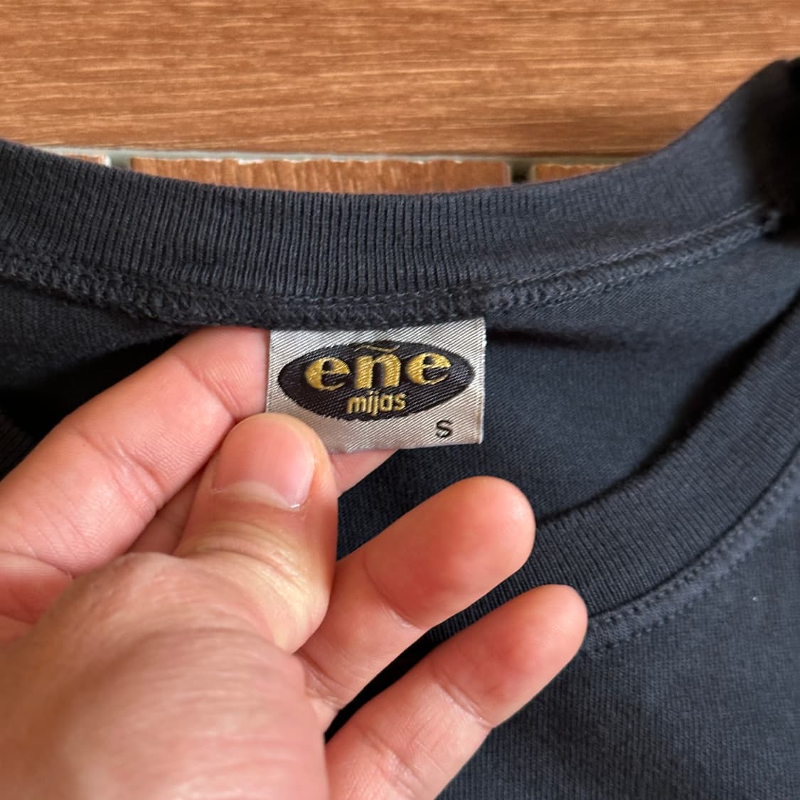 90’s Ene Mijas Spain made cotton 1/2 tee 상품이미지5