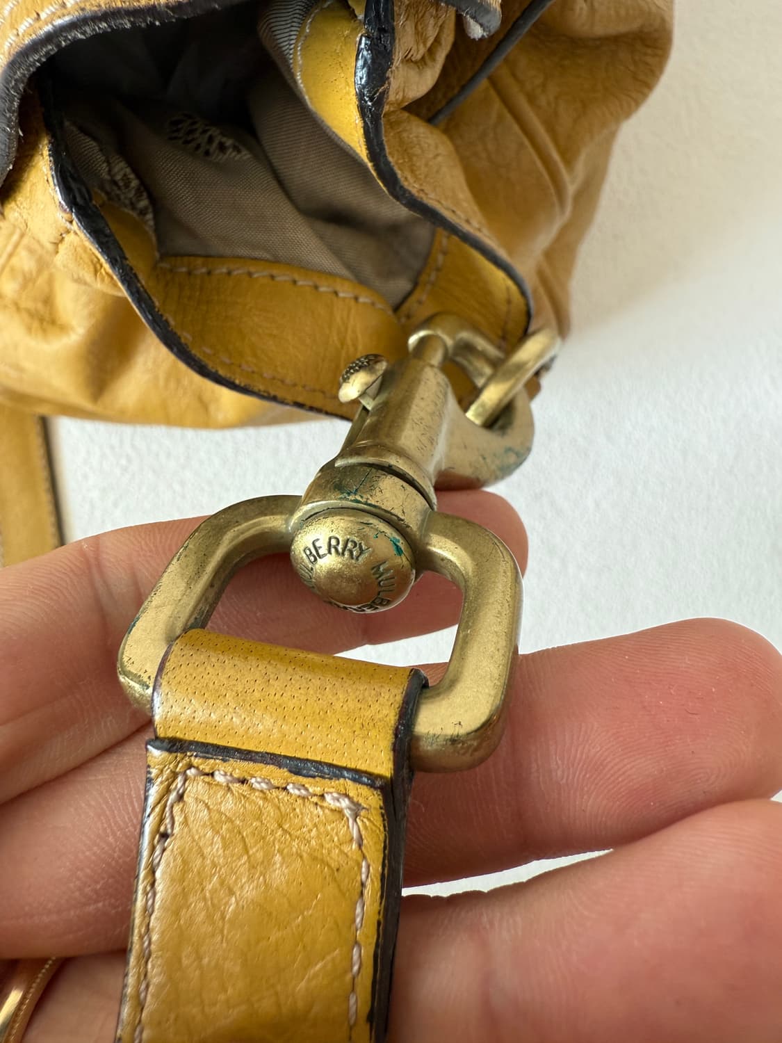 멀버리(Mulberry) 레더 머스타드 알렉사백(ENGLAND) 상품이미지9