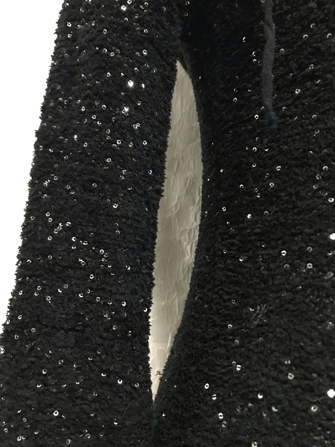 빈티지 갸루 글리터 니트 후드 롱슬리브 탑 원피스 상품이미지5