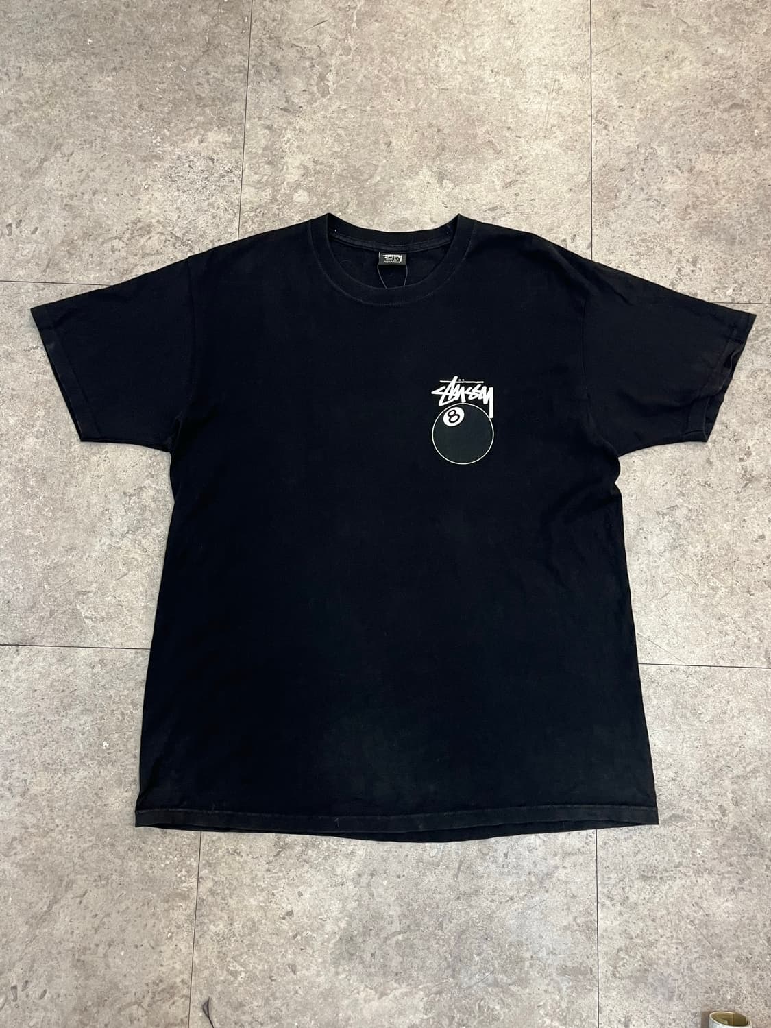 스투시 에잇볼 반팔티 블랙 L #csz3818 상품이미지4